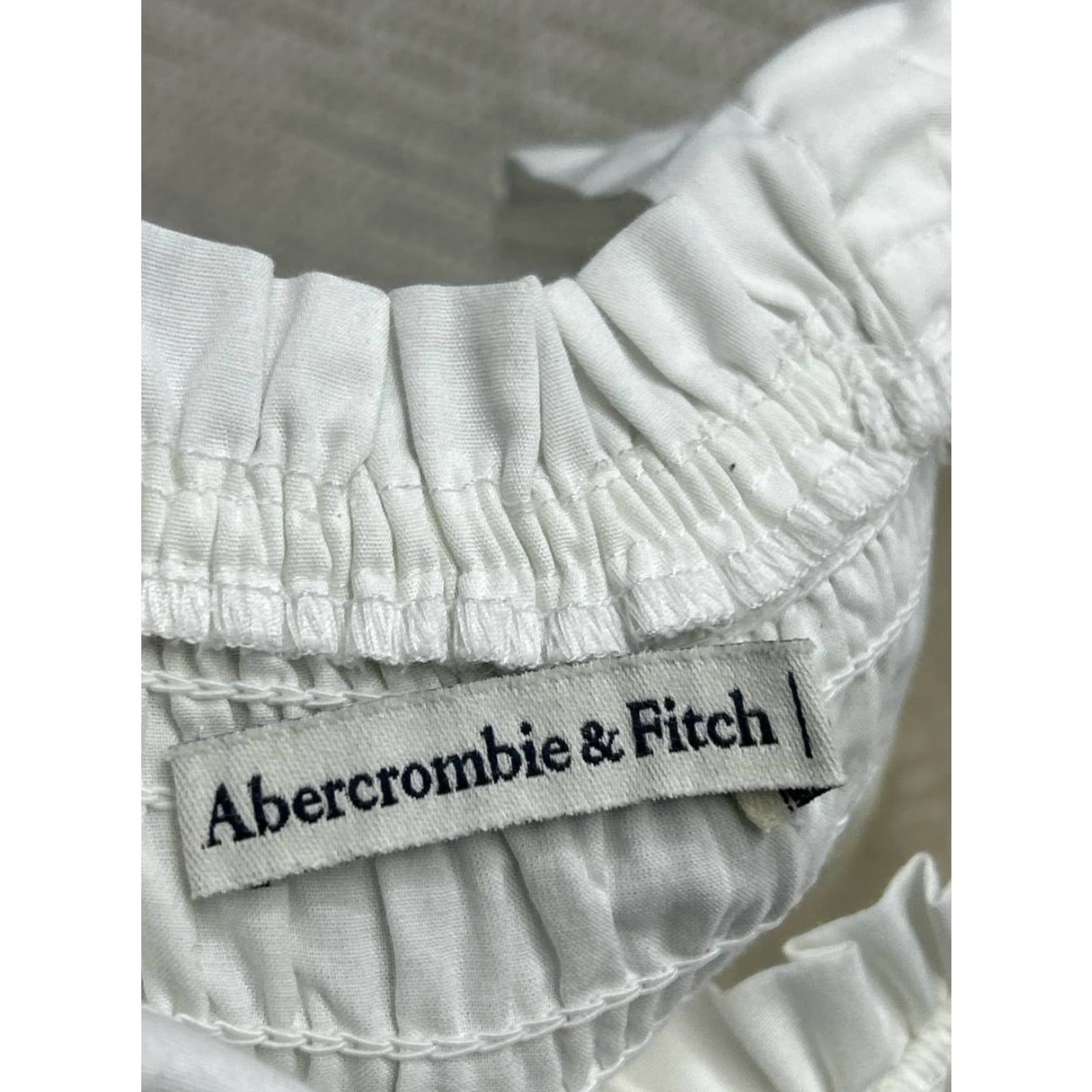 Abercrombie & Fitch Abercrombie & Fitch Dress Womens Large White Blouson Size L / US 10 / IT 46 - 3 Thumbnail