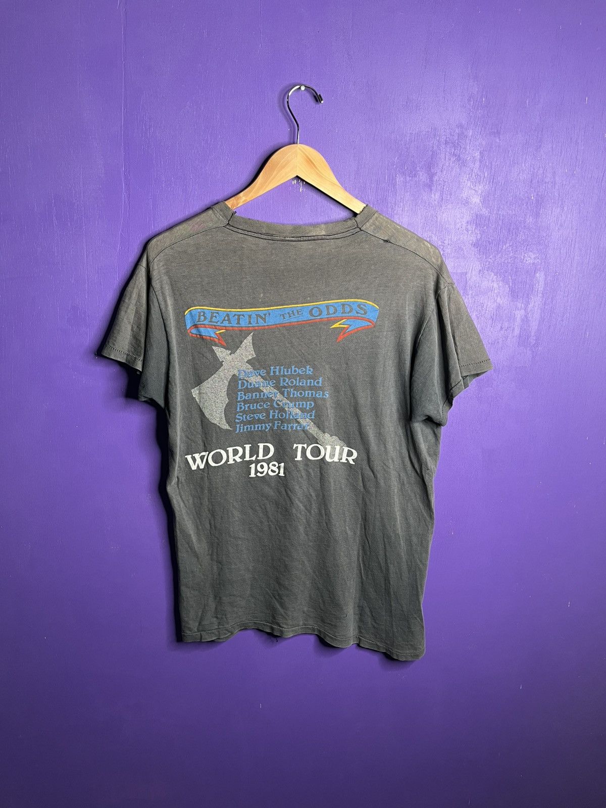 Band Tees × Vintage Vintage 1981 Molly Hatchet beatin the odds tour tee Size US M / EU 48-50 / 2 - 2 Thumbnail