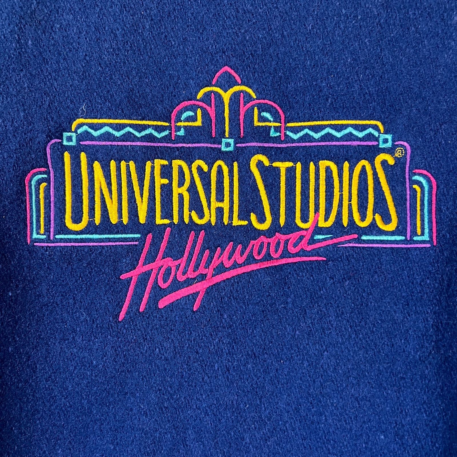 Universal Studios × Vintage Vintage 90s Universal Studios Jacket Letterman USA Varsity Size US M / EU 48-50 / 2 - 2 Thumbnail
