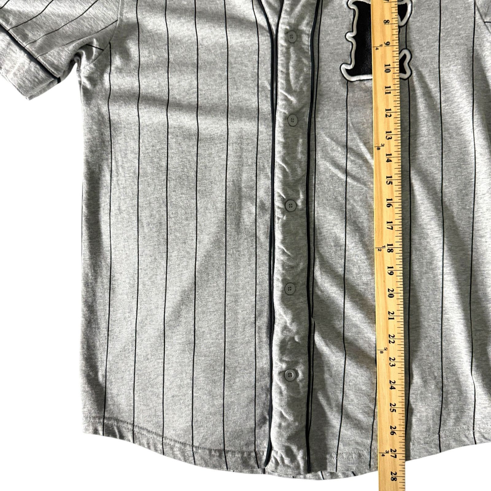 Empyre Empyre 2018 Striped Embroidred Urban Baseball Jersey Men’s M Size US S / EU 44-46 / 1 - 13 Thumbnail