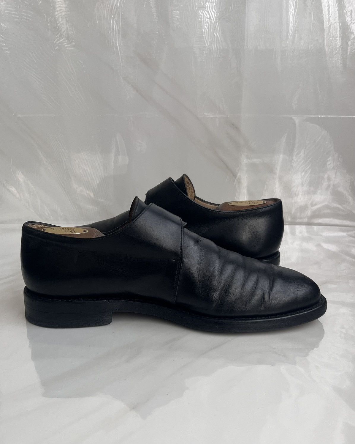 Paraboot Paraboot black leather single monk strap Dress shoes Size US 9 / EU 42 - 8 Thumbnail