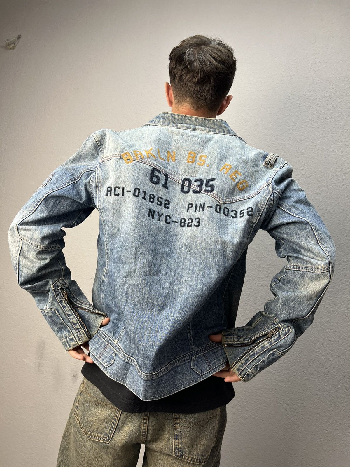 If Six Was Nine × Vintage Vintage LGB STYLE DENIM JAPANESE Jacket Cropped Rock Punk Size US M / EU 48-50 / 2 - 8 Thumbnail
