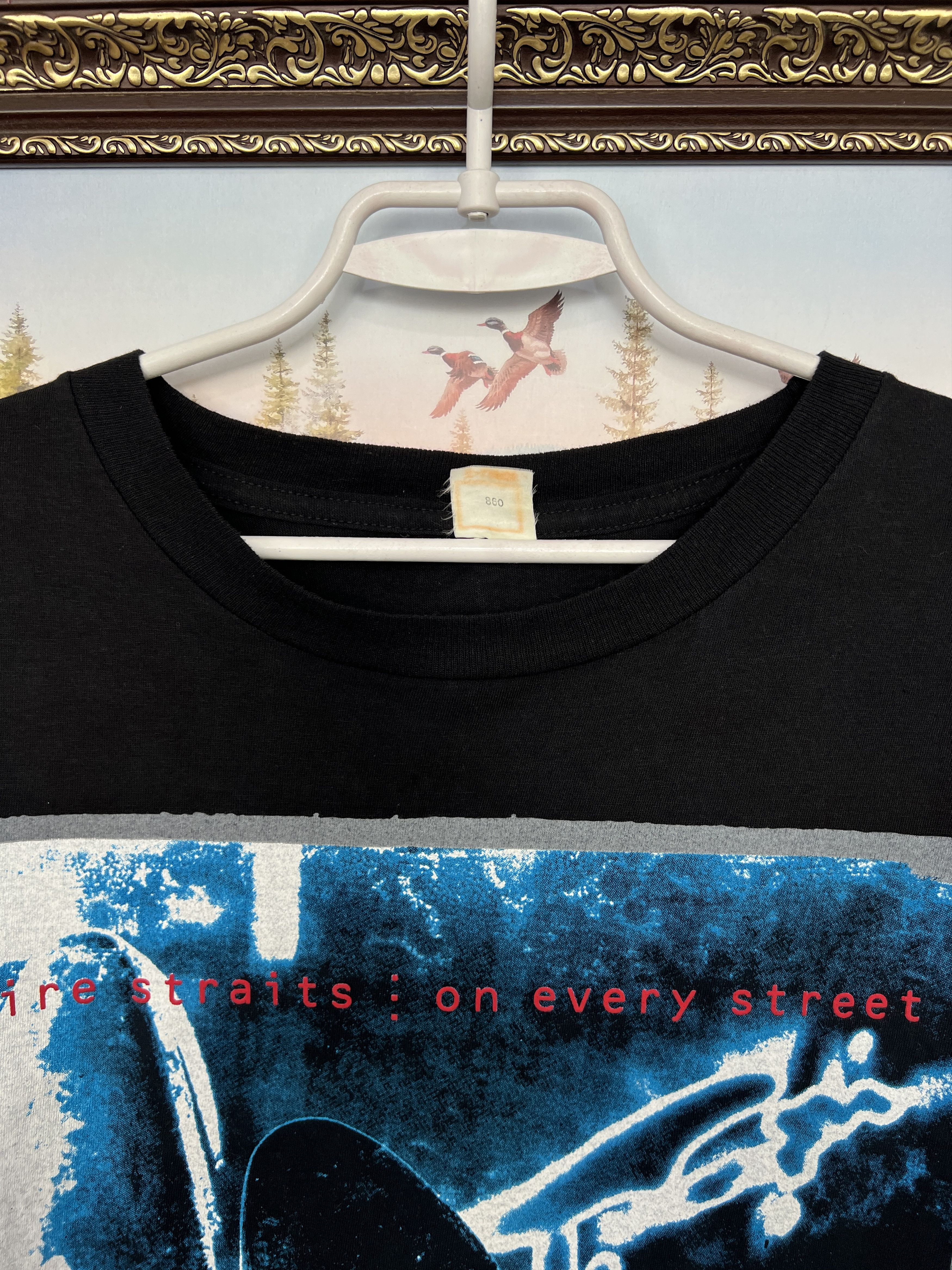 Vintage Vintage 90's Dire Straits On Every Street Band Tour Tee Size US L / EU 52-54 / 3 - 8 Thumbnail