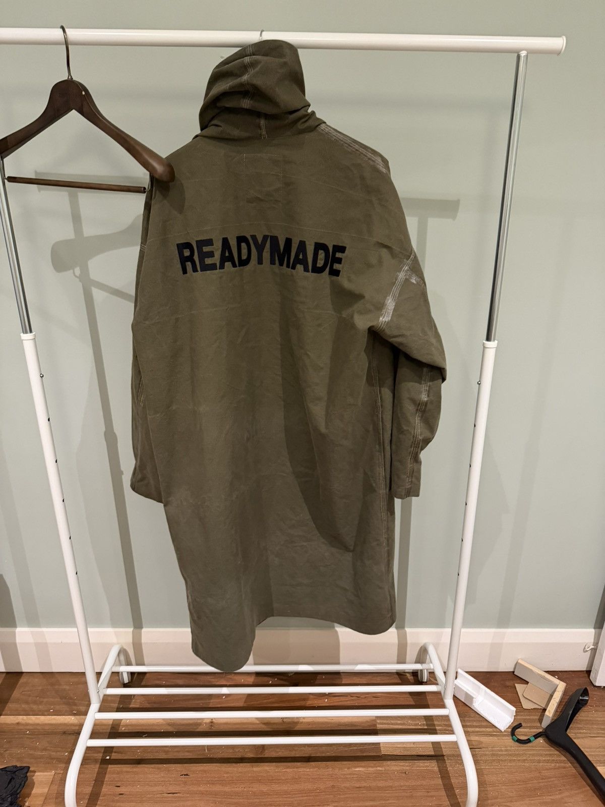 READYMADE Readymade Vintage Army Fabric Raincoat Size US M / EU 48-50 / 2 - 3 Thumbnail