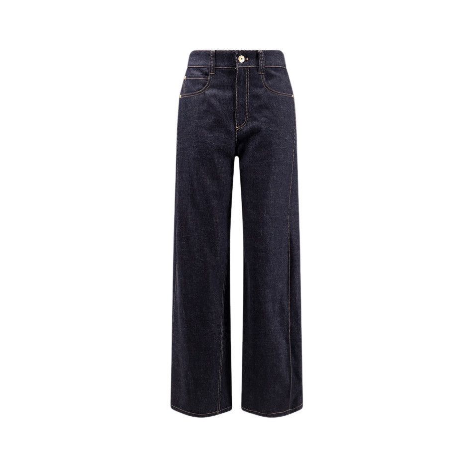 BRUNELLO CUCINELLI $1800 Dark Denim Loose Trousers New & Aut
