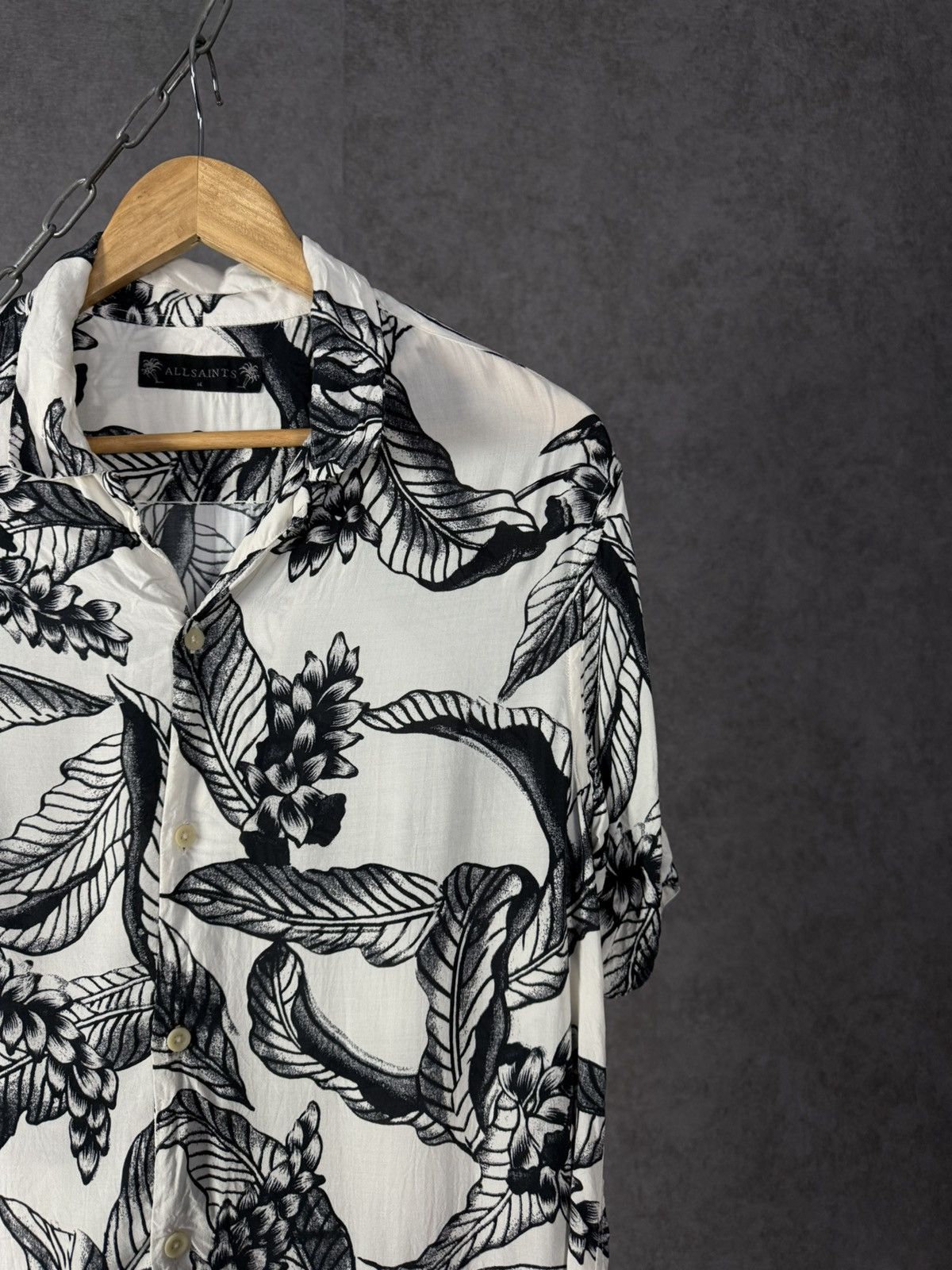 Allsaints Allsaints art crazy designer hawaiian shirt Size US M / EU 48-50 / 2 - 2 Thumbnail