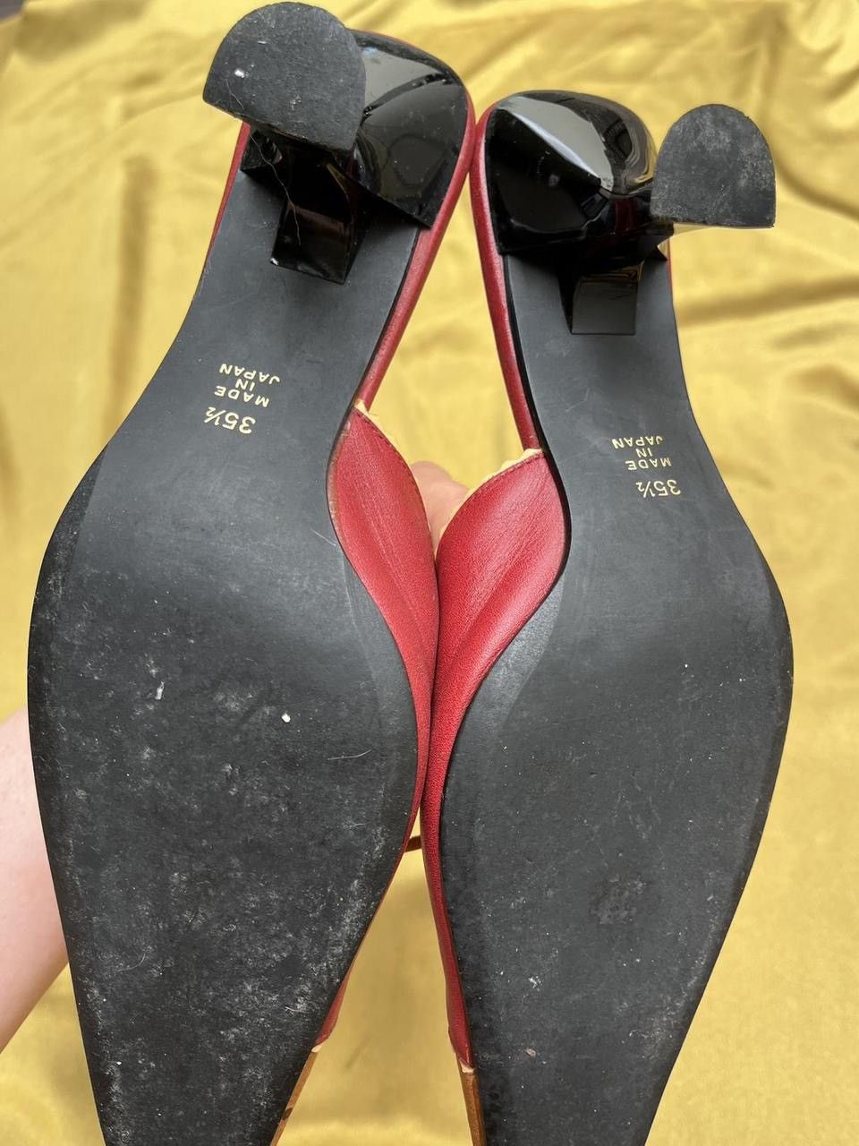Japanese Brand Vintage Pied de chat gris mule heels Size US 5.5 / IT 35.5 - 8 Thumbnail