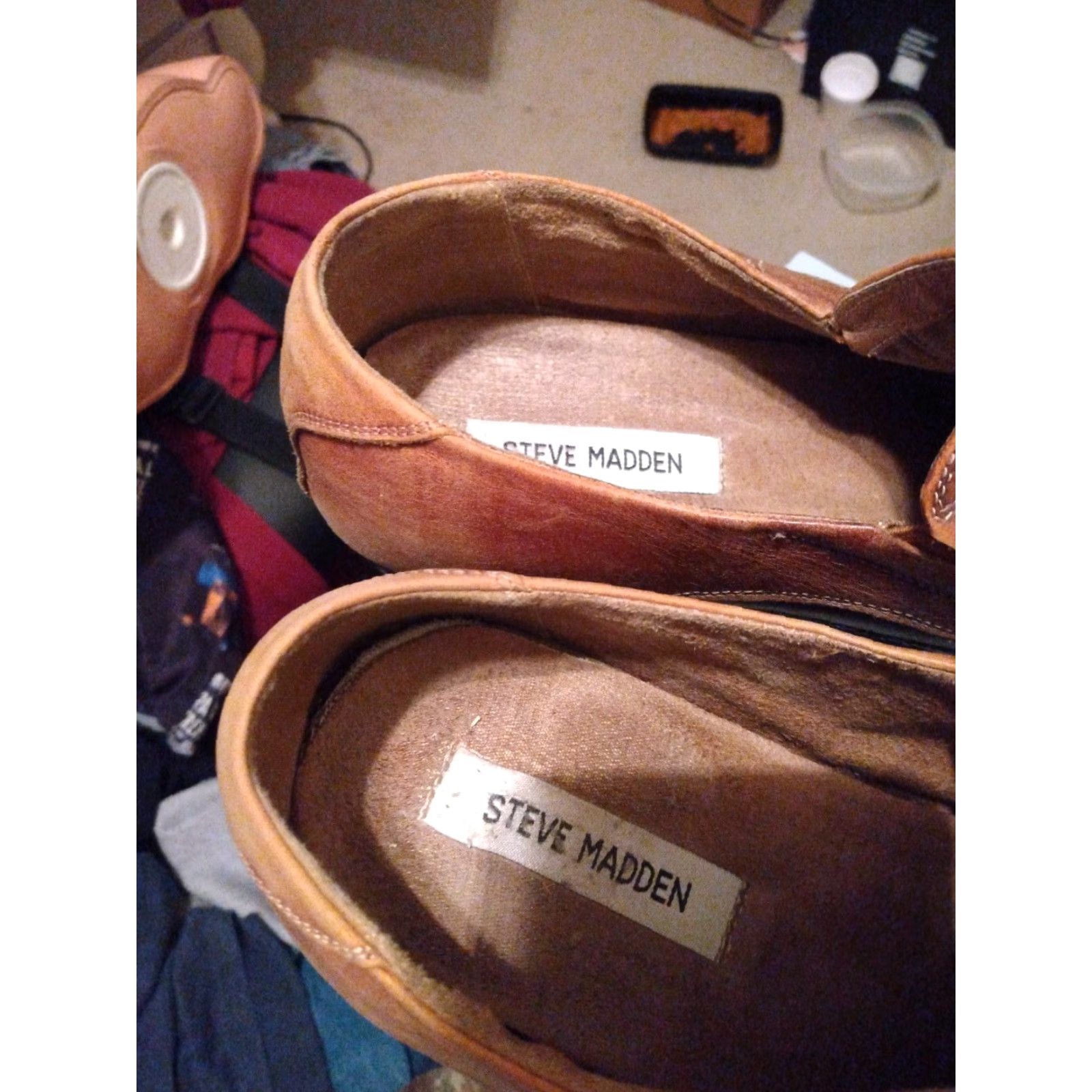 Steve Madden Steve Madden Loafers Square Toe Men Size 9 Light Brown Dress Leather Slip On Shoes Brown Mens Size US 9 / EU 42 - 4 Thumbnail