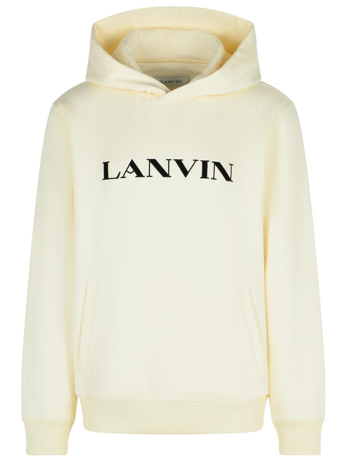Lanvin LANVIN Ivory Cotton Sweatshirt Size US L / EU 52-54 / 3 - 1 Thumbnail