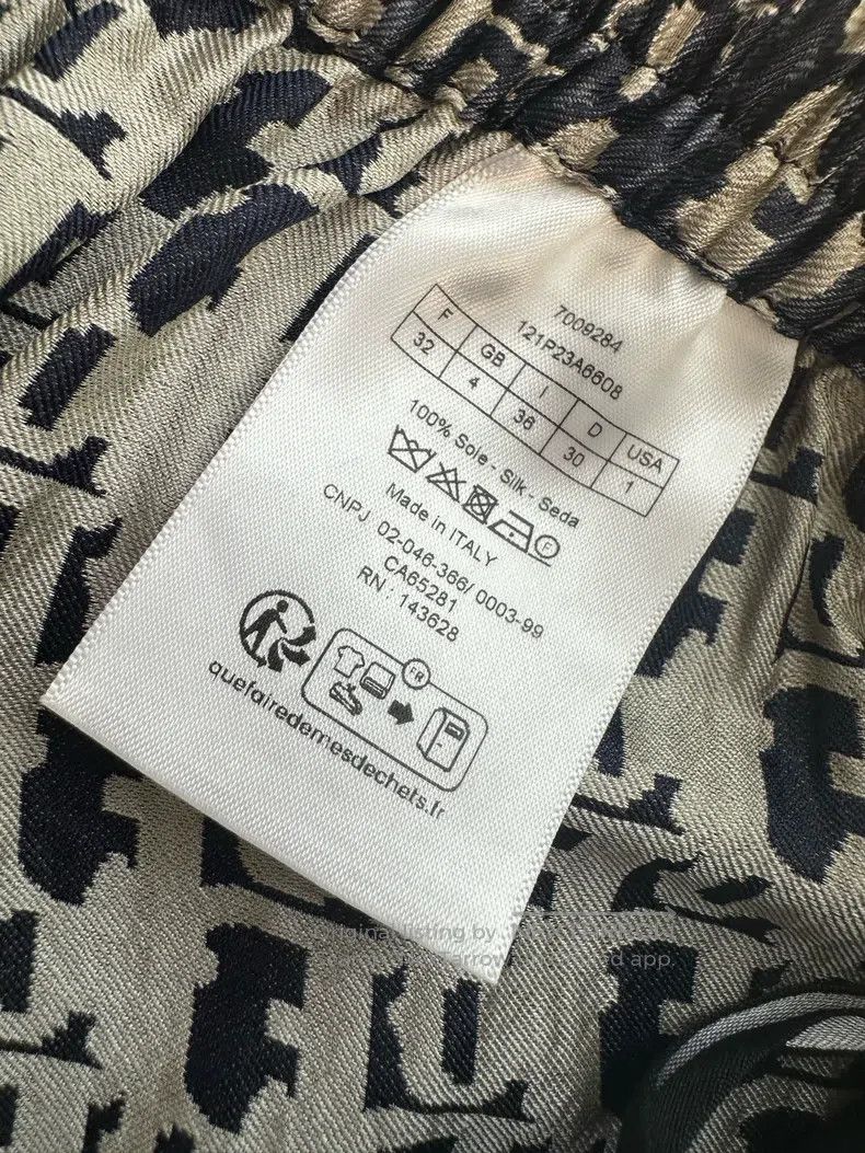 Dior Dior Printed mid-waist elastic straight casual pants Size 42" / US 20 - 9 Thumbnail