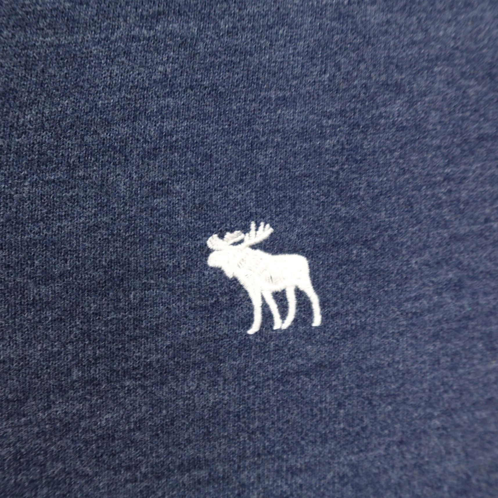 Abercrombie & Fitch Abercrombie & Fitch Sweatshirt Mens Medium Blue Henley Fleece Moose Logo Preppy Mens Size US M / EU 48-50 / 2 - 3 Thumbnail