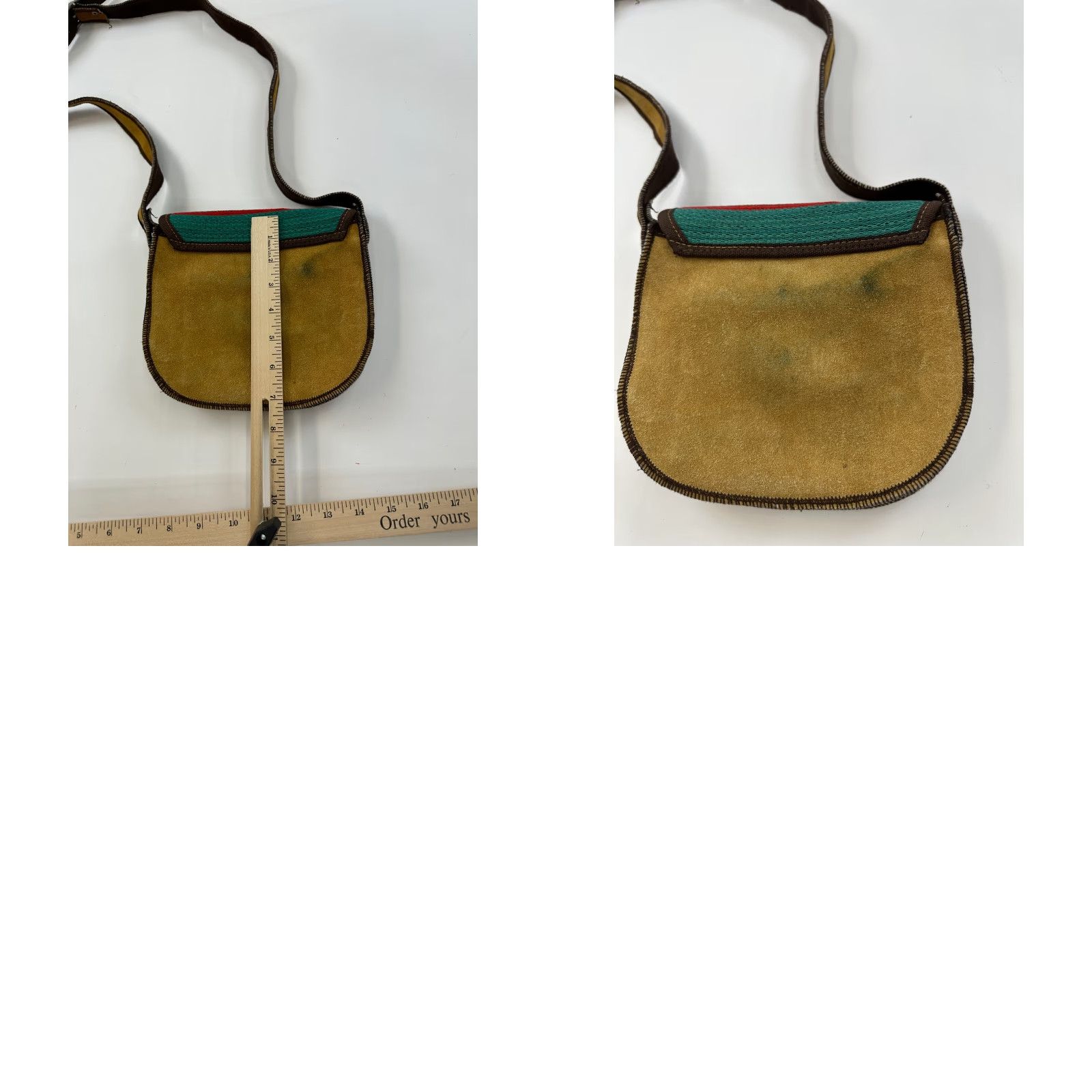 Vintage VINTAGE Kilim Shoulder Bag Purse Crossbody Handmade Moroccan Turkish Adjustable Strap 2 Size ONE SIZE - 8 Thumbnail