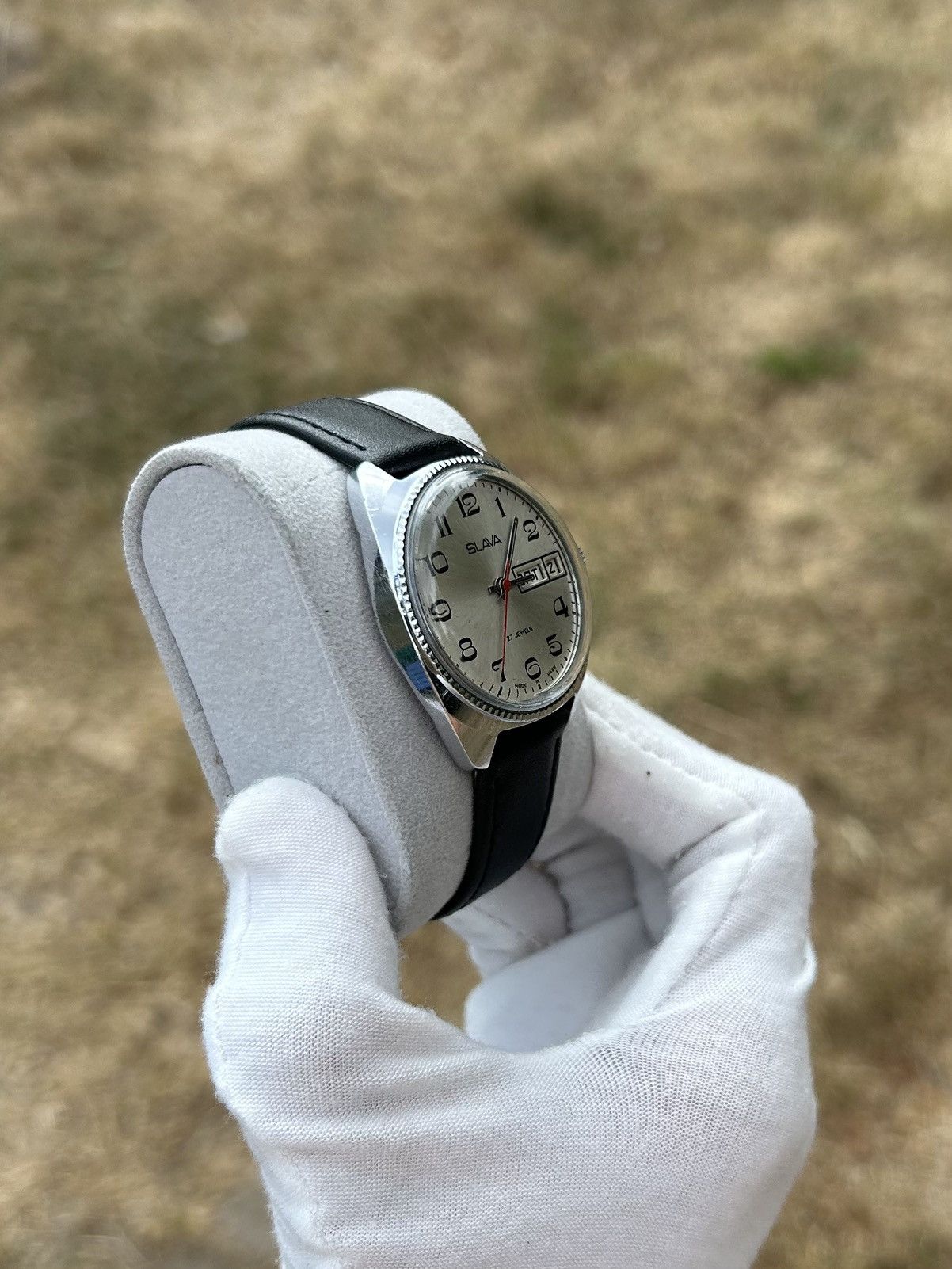 Vintage Vintage Watch Slava Made in USSR Soviet Mechanical 1980s Size ONE SIZE - 5 Thumbnail