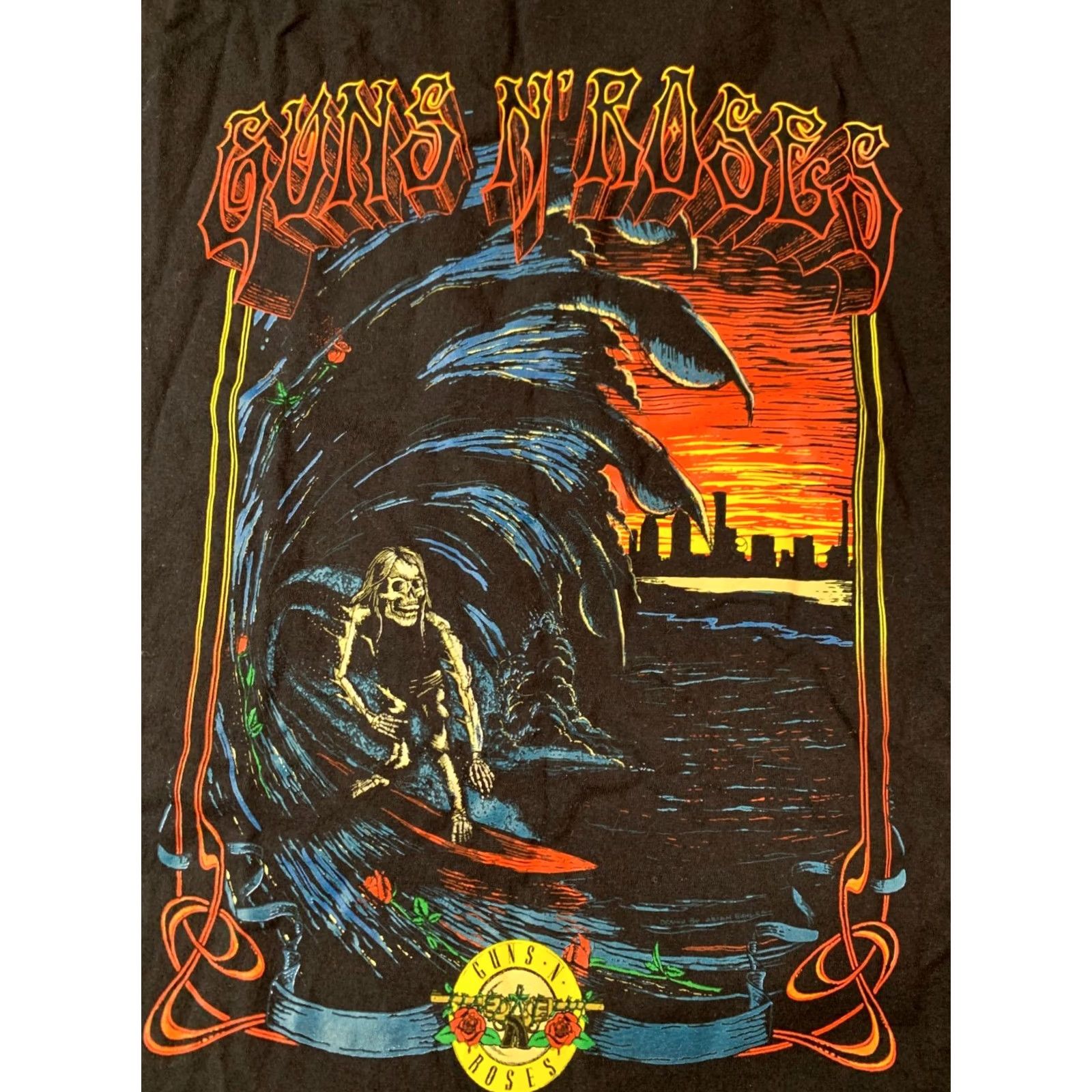 Vintage GUNS N ROSES Shirt Official Product 2023 Black M Medium Men Hard Rock Tee Vintage? No Size US M / EU 48-50 / 2 - 3 Thumbnail