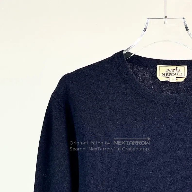 Hermes Hermes Navy Blue Sweater Size US M / EU 48-50 / 2 - 3 Thumbnail