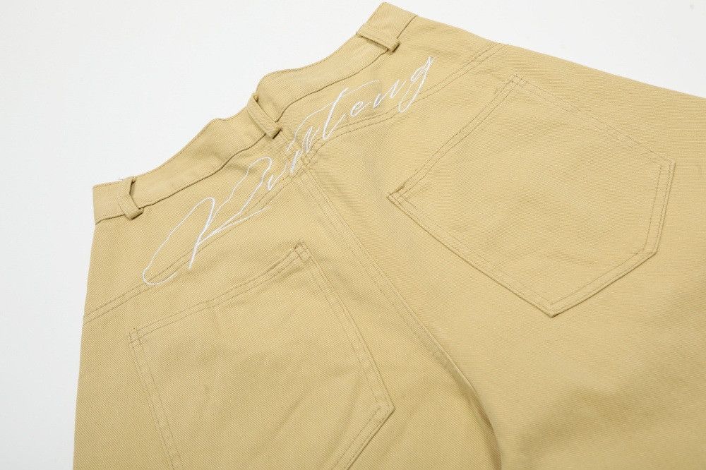 Vintage Men's street stitching washed loose scimitar denim shorts Size US 32 / EU 48 - 4 Thumbnail