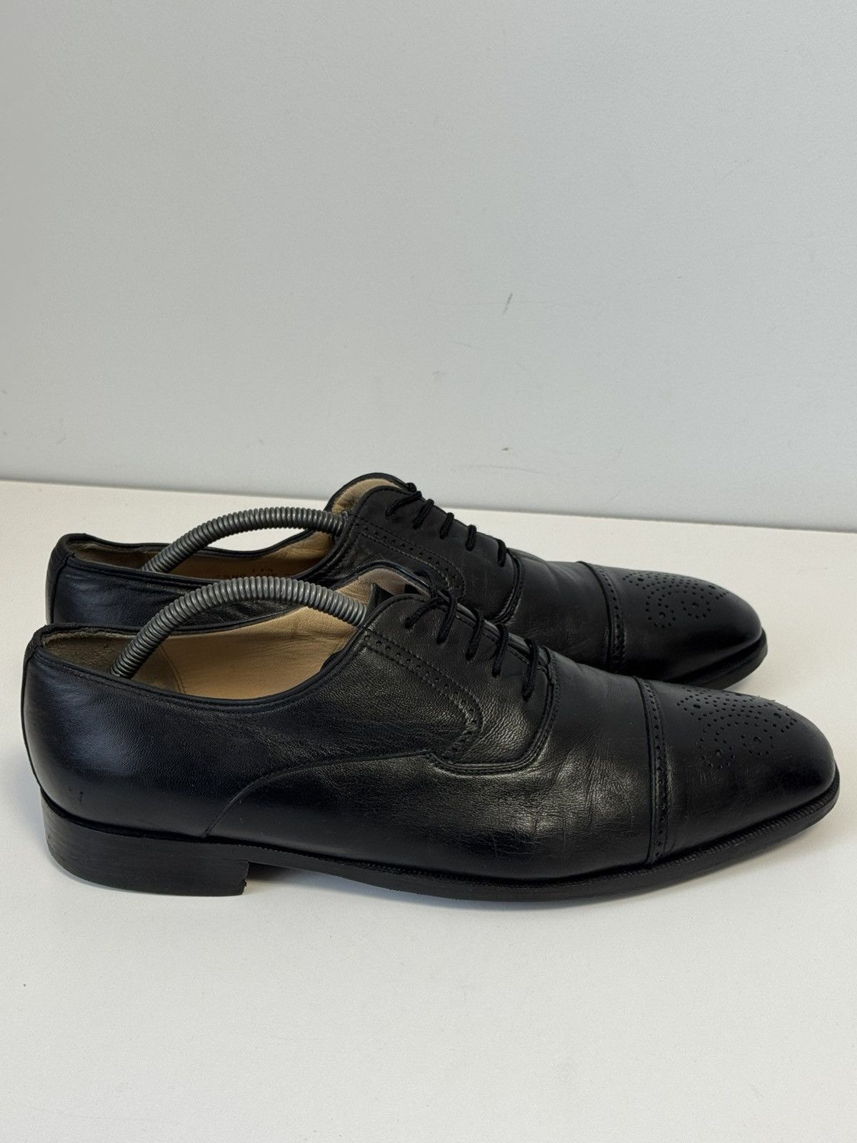 Bally Bally Orlando Men’s Black Leather Brogue Shoes Luxury Shoes Size US 11.5 / EU 44-45 - 8 Thumbnail