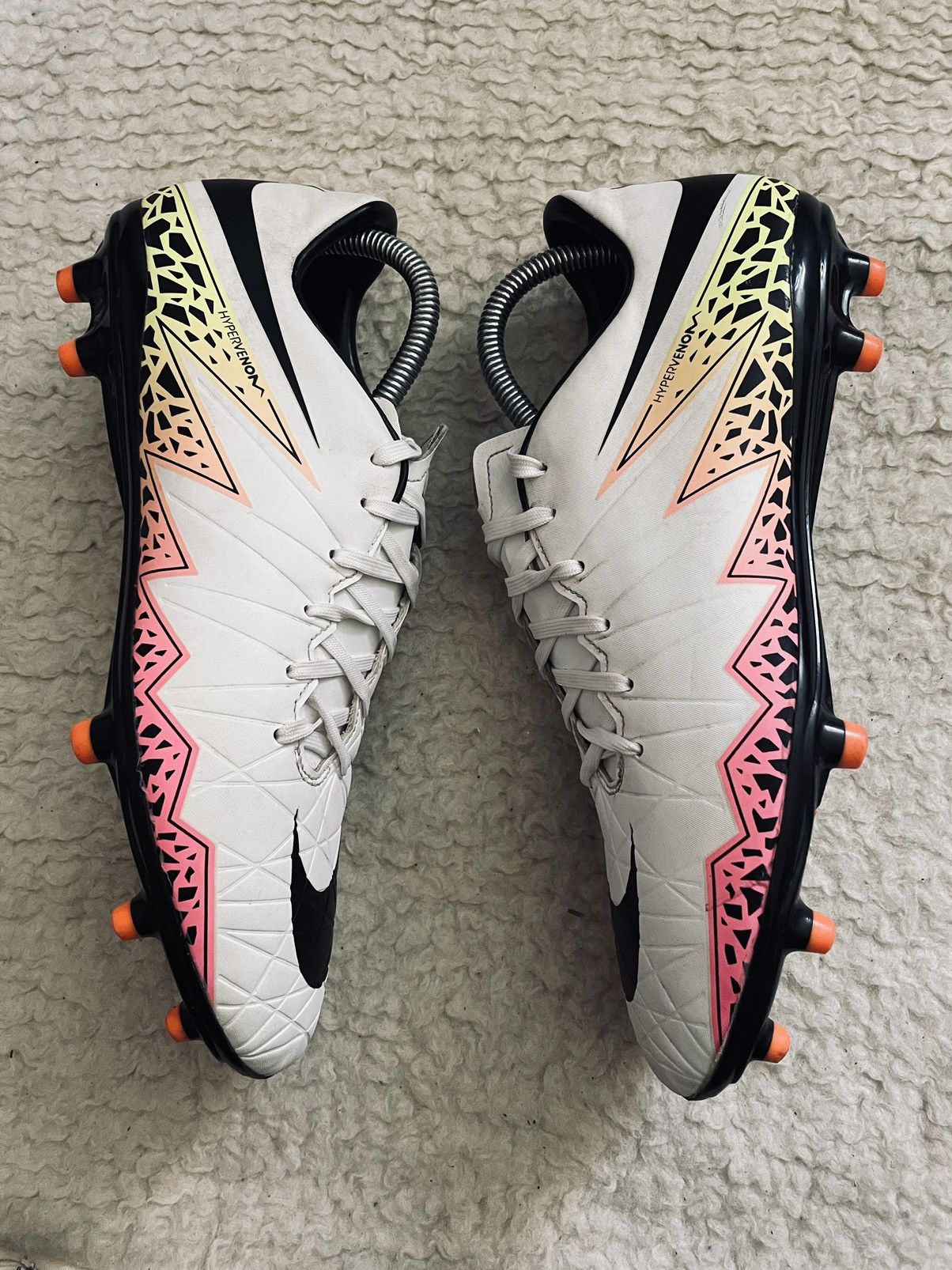 image of Nike Hypervenom Phelon Ii - 2016 Edition, Us Size 9 Shoes in Black White, Men's