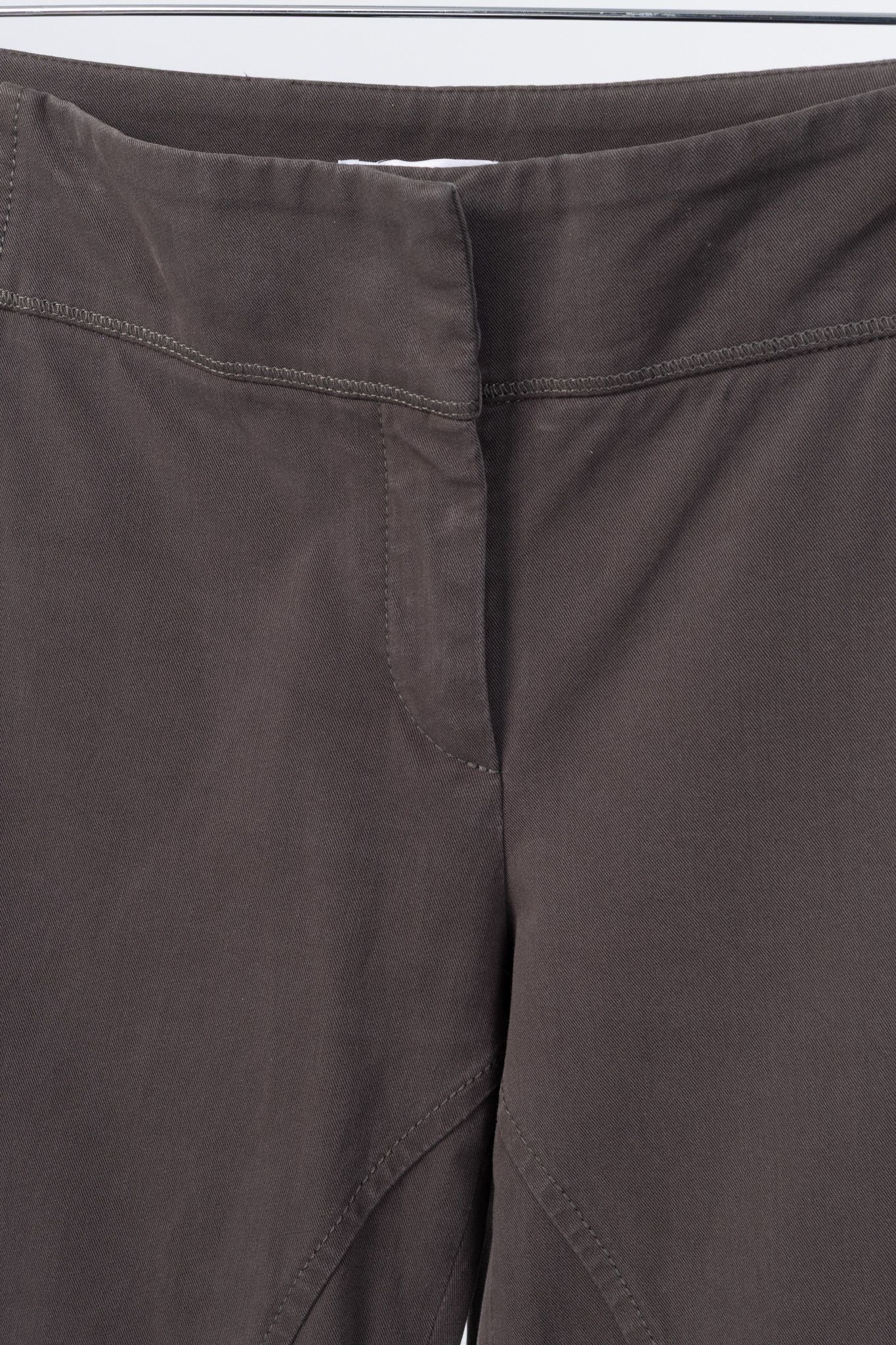 Brunello Cucinelli Brunello Cucinelli Brown Cotton-Twill Equestrian Trousers Size 27" / US 4 / IT 40 - 8 Thumbnail