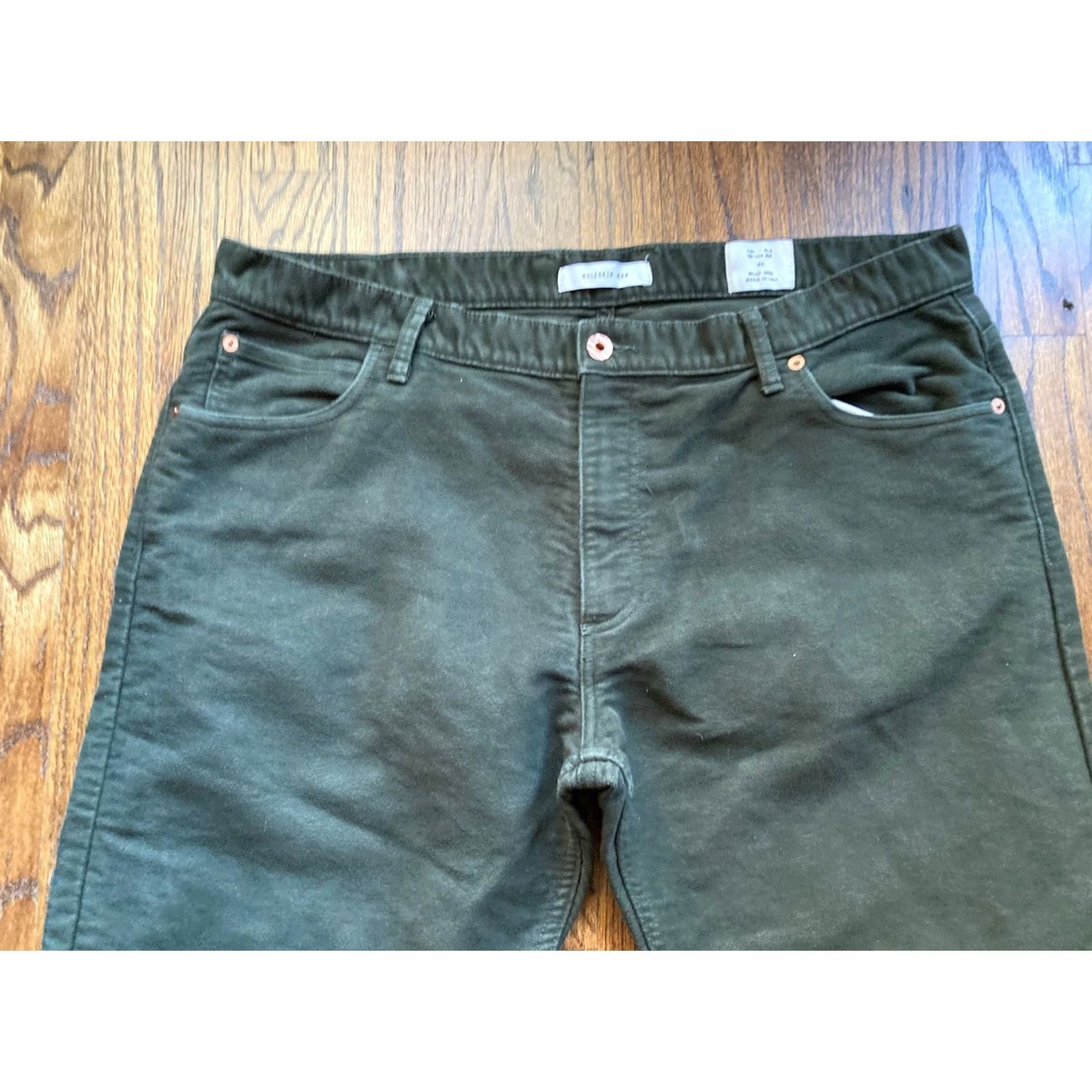 Billy Reid BILLY REID Moleskin Pants Mens Size 40x27 Dark Green Made In USA Size US 40 / EU 56 - 2 Thumbnail