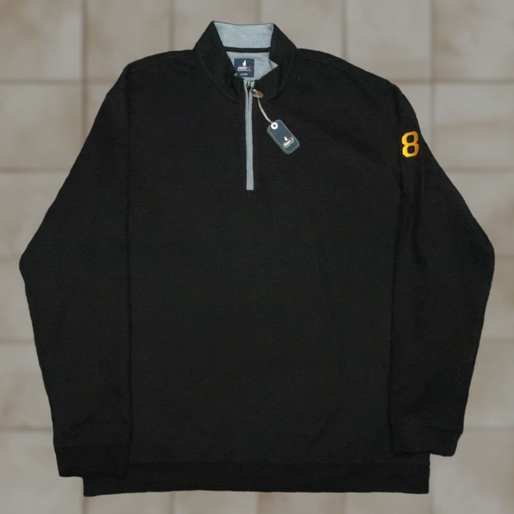 johnnie-O Johnnie O Pullover Men XXL Black Sully Performance Quarter Zip Lightweight NWT Size US XXL / EU 58 / 5 - 1 Thumbnail