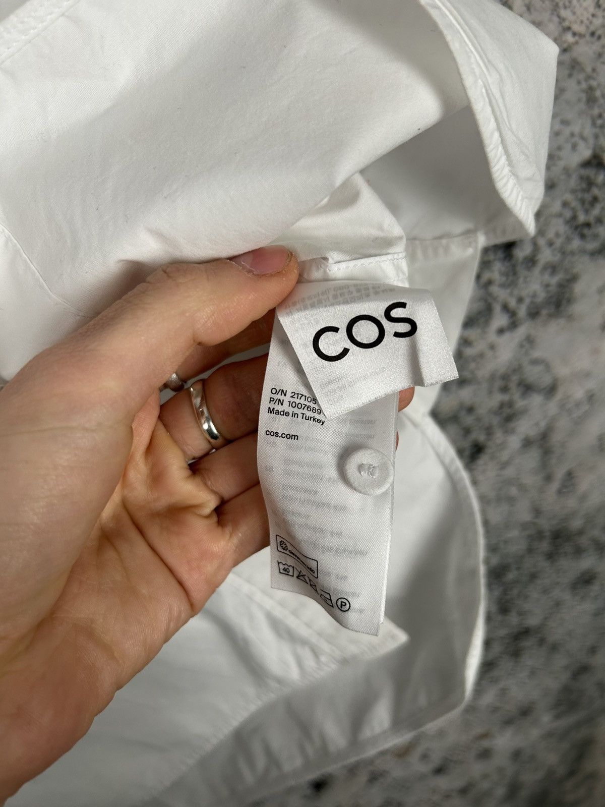 Cos COS Basic White Shirt Classic Designer Avant Garde Size US S / EU 44-46 / 1 - 7 Thumbnail