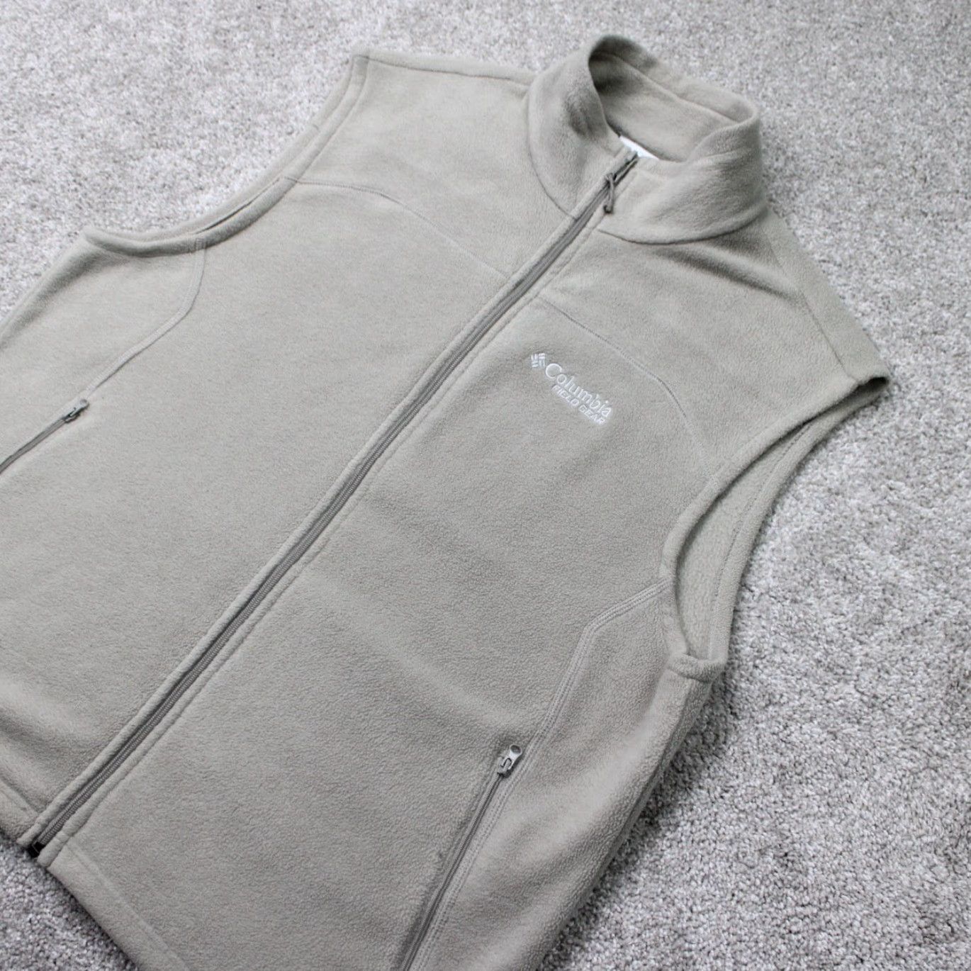 Vintage Columbia Vest Mens XL Beige Full Zip 3-in-1 Jacket Coat Polyester Fleece Outdoor Hiking Winter Fall Spring Logo Zipper Size US XL / EU 56 / 4 - 3 Thumbnail
