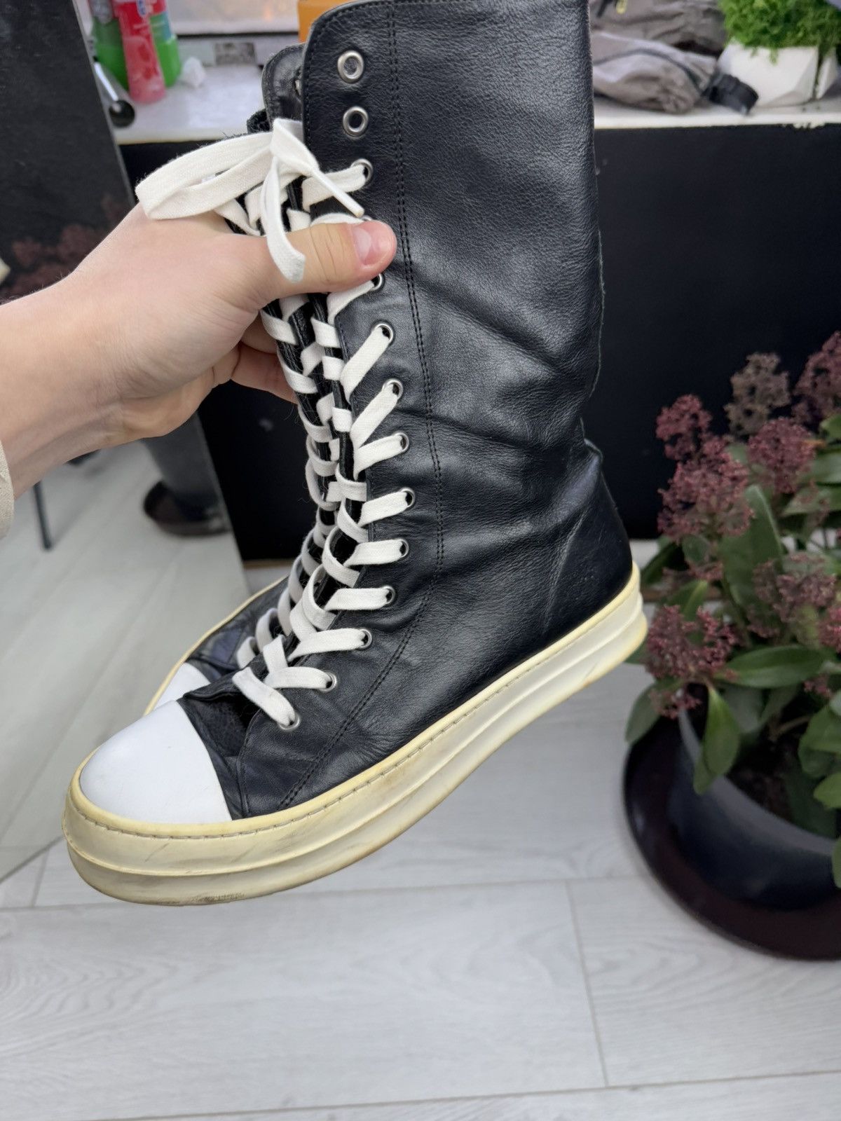 Japanese Brand × Vintage Zip / Rick Owens Style Y2K High Sneakers Size US 7 / EU 40 - 3 Thumbnail