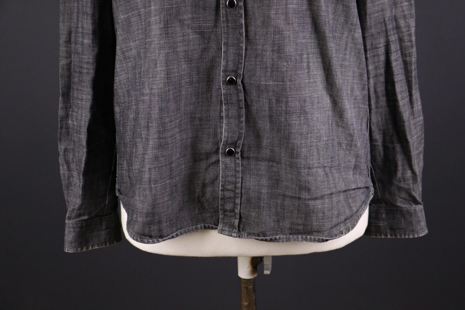 The Kooples The Kooples Jeans Fitted Gray Button Down Shirt Size M Size US M / EU 48-50 / 2 - 3 Thumbnail