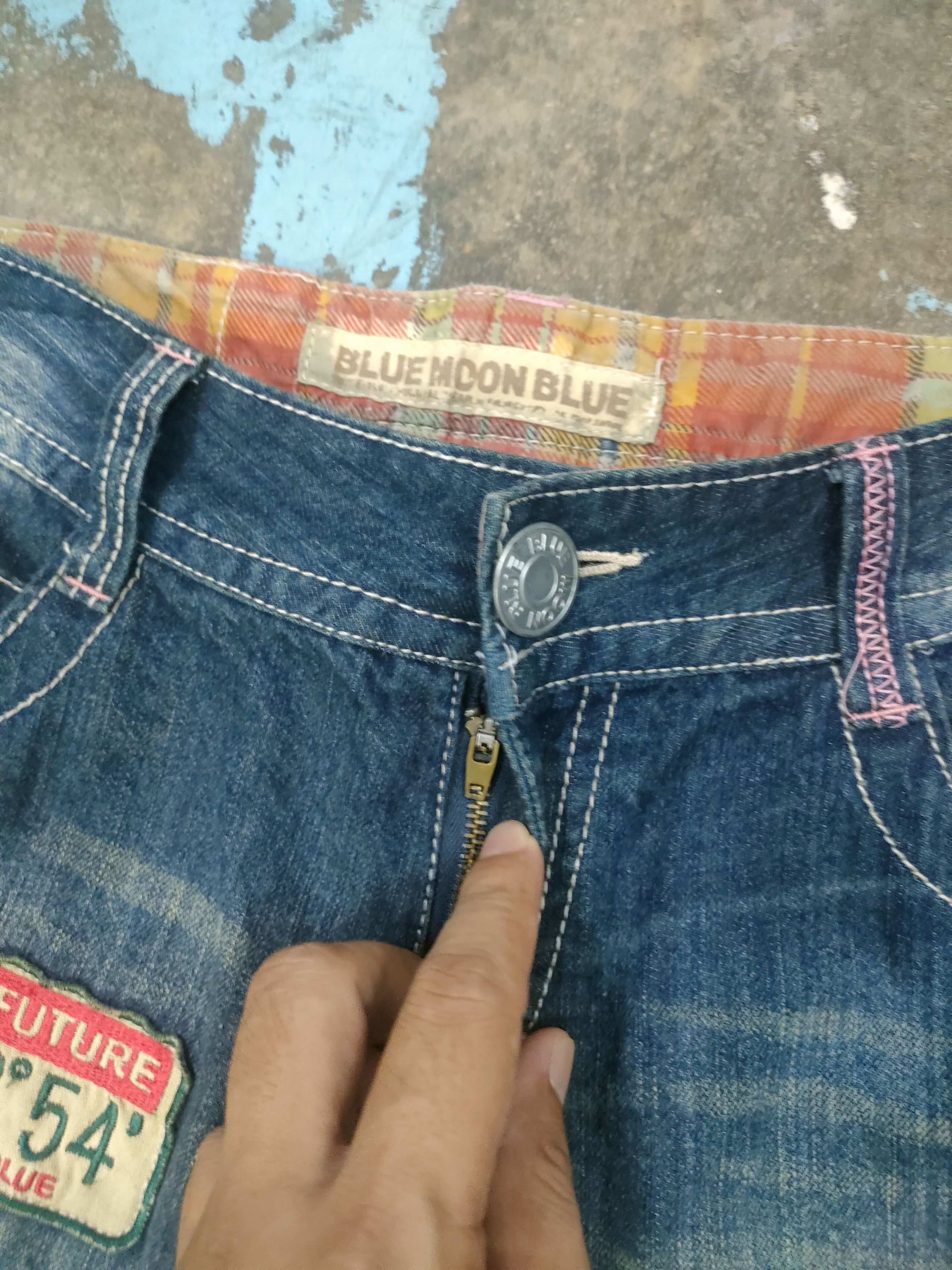 If Six Was Nine × Japanese Brand Blue Moon Blue Jeans Size US 32 / EU 48 - 7 Thumbnail