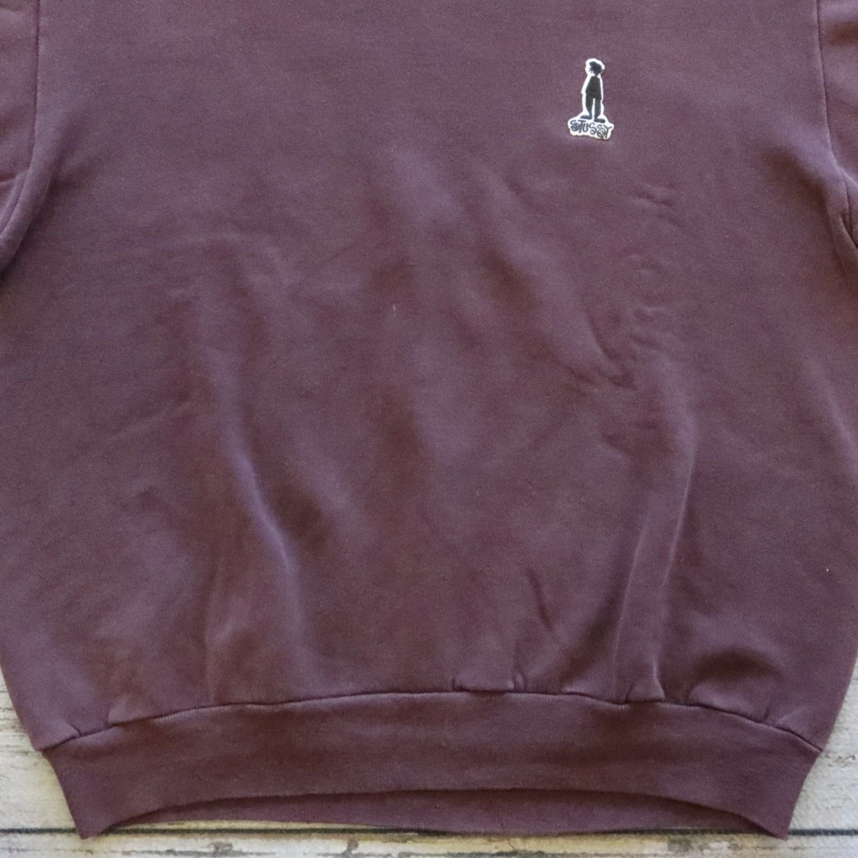 Vintage VINTAGE Stussy Sweatshirt Crewneck XL Purple Mens 90s Cotton Pullover Sweatshirt Size US XL / EU 56 / 4 - 3 Thumbnail