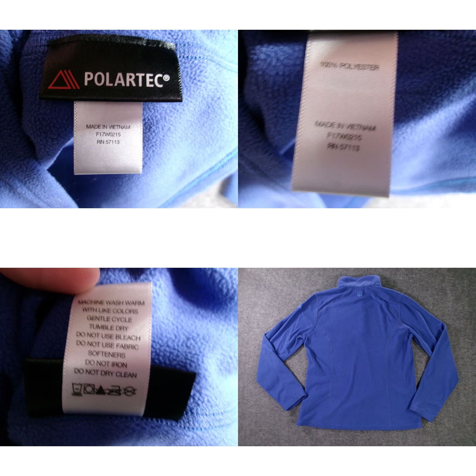 Eastern Mountain Sports Eastern Mountain Sports Women Medium Blue Fleece Polartec Quarter Zip Pullover Jacket Size M / US 6-8 / IT 42-44 - 8 Thumbnail