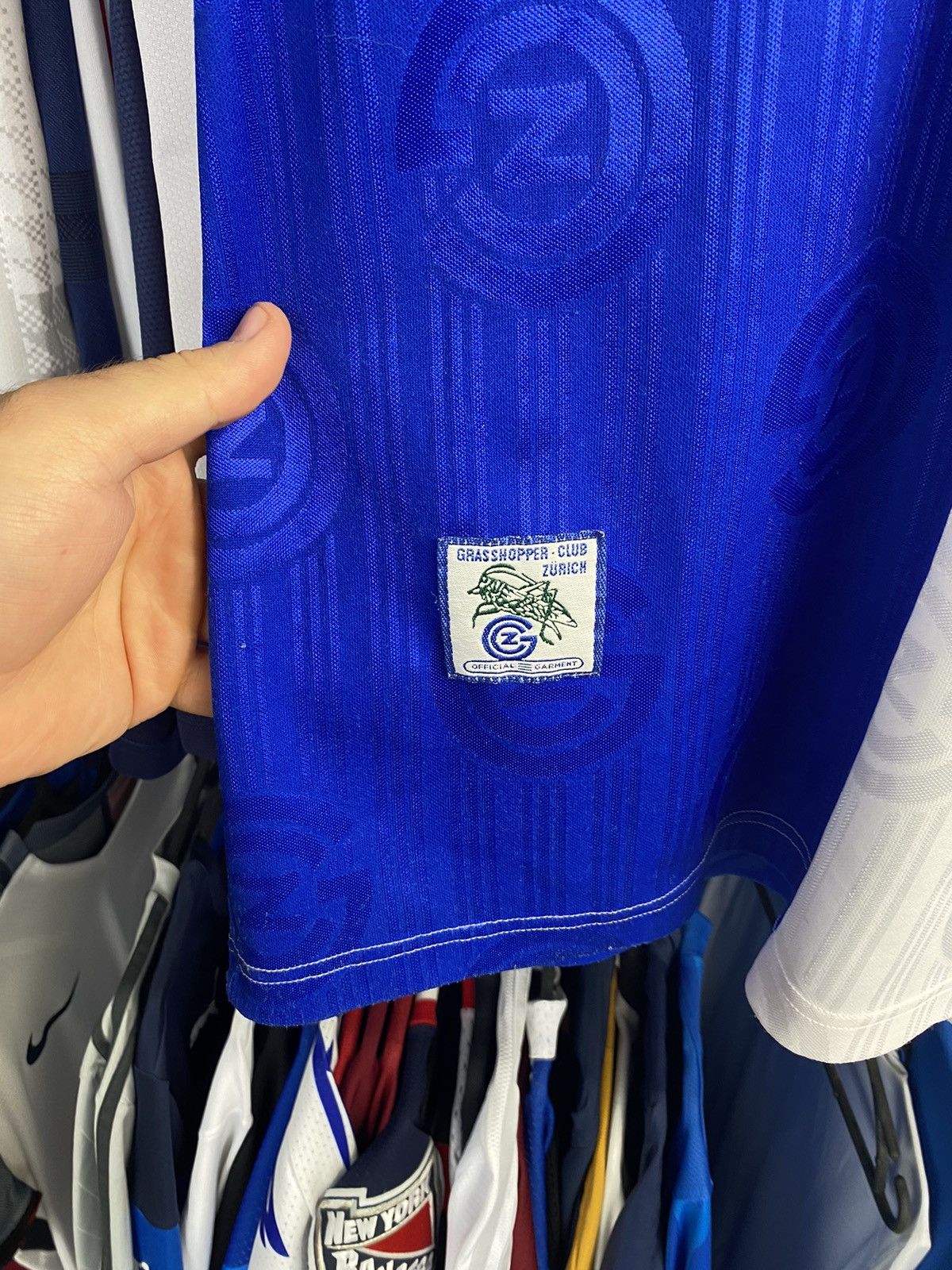 Adidas 1997/98 ADIDAS GRASSHOPPERS ZURICH SOCCER FOOTBALL JERSEY Size US L / EU 52-54 / 3 - 8 Thumbnail