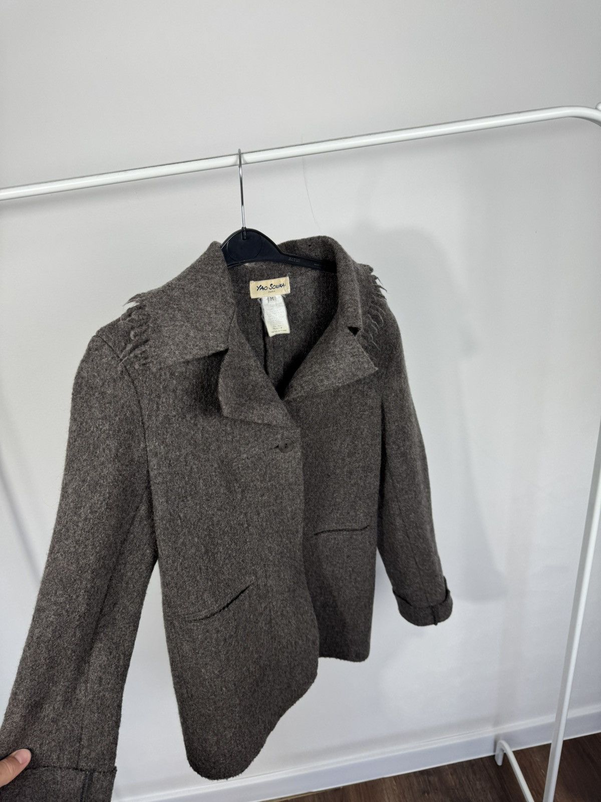 Other Yao Souka Paris Wool Blazer Jacket Gray Made in France M Size M / US 6-8 / IT 42-44 - 7 Thumbnail