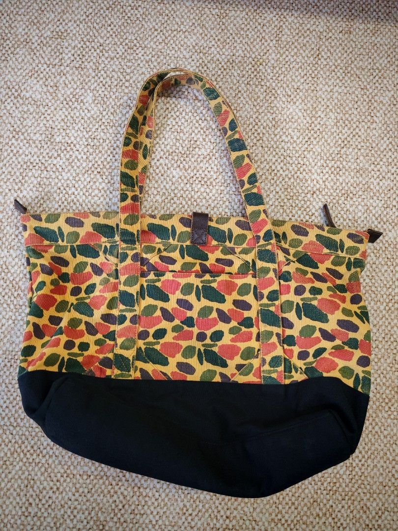 SANDQVIST Sandqvist Camo Tote Bag Canvas Leather Rare Sweden Size ONE SIZE - 6 Thumbnail