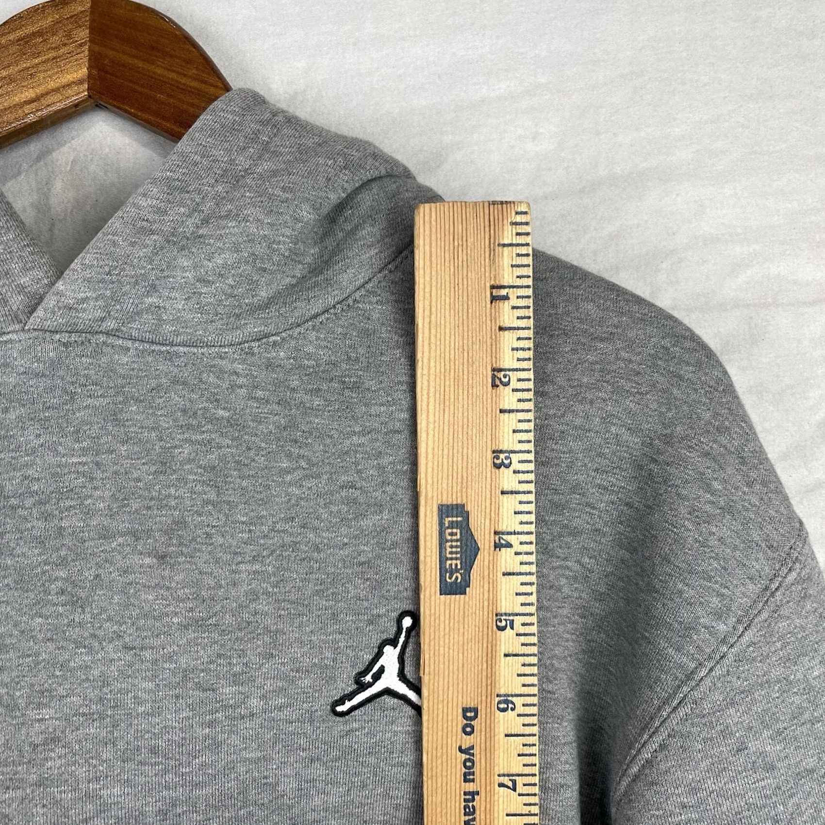 Jordan Brand Air Jordan Hoodie Mens Small Gray Nike Essentials Pullover Sweatshirt Embroidery Size US S / EU 44-46 / 1 - 3 Thumbnail