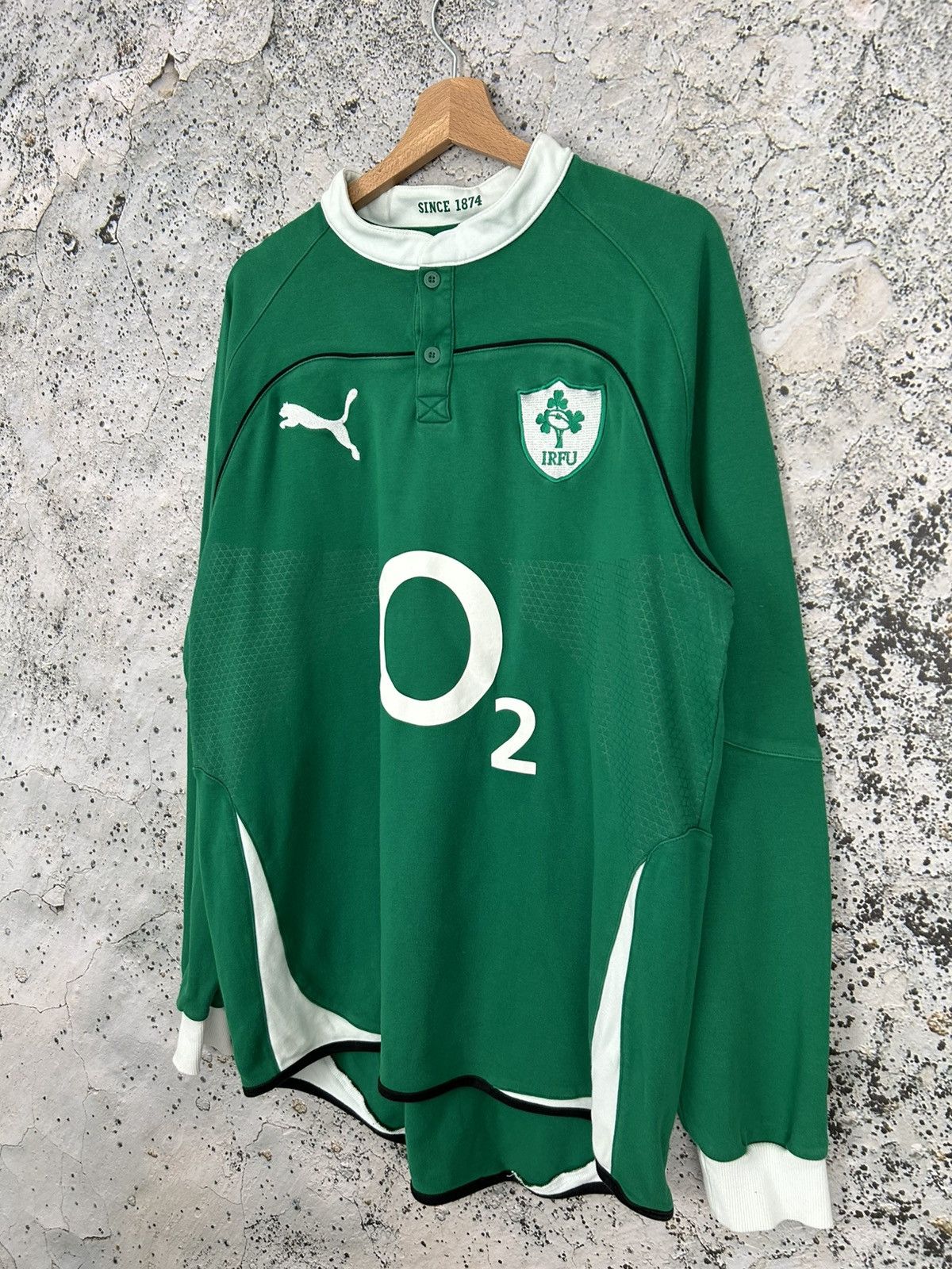 Vintage Vintage Ireland Rugby Jersey Sportswear Streetwear Size US XL / EU 56 / 4 - 2 Thumbnail