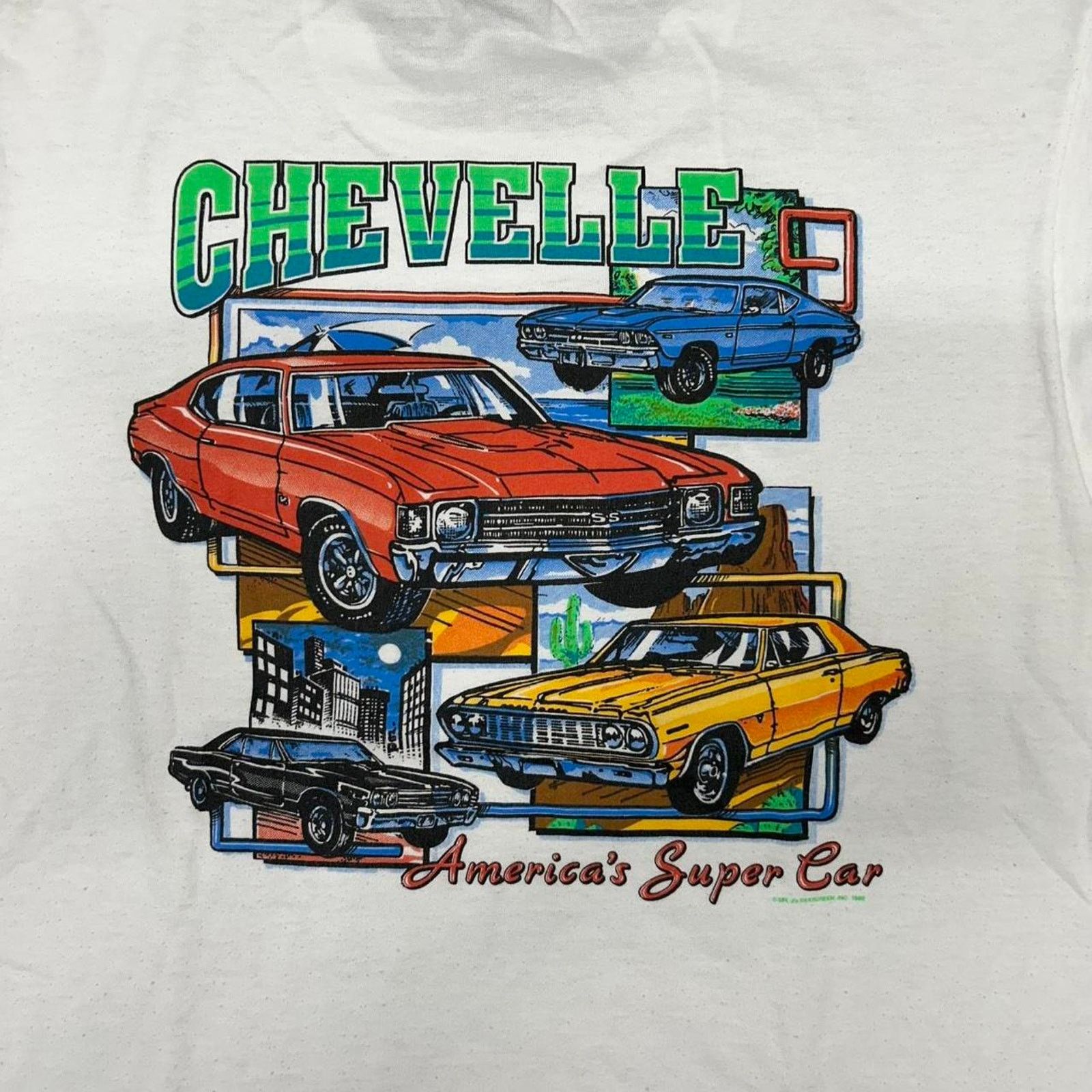 Other VTG Chevy Super Car T-Shirt - white Size US XL / EU 56 / 4 - 2 Thumbnail