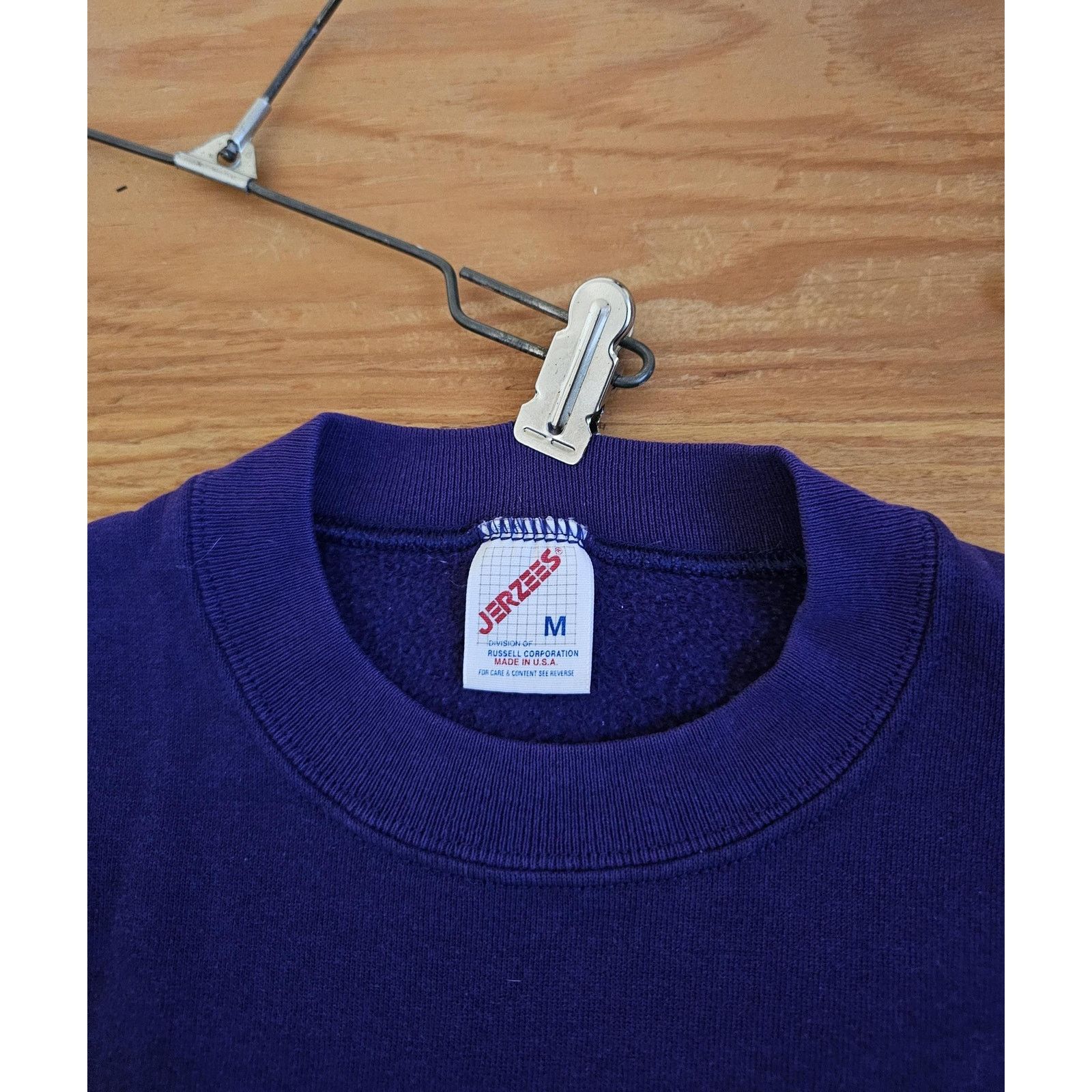 Jerzees Jerzees Made In USA Blank Plain Purple Sweatshirt Sz M 90s Size US M / EU 48-50 / 2 - 3 Thumbnail