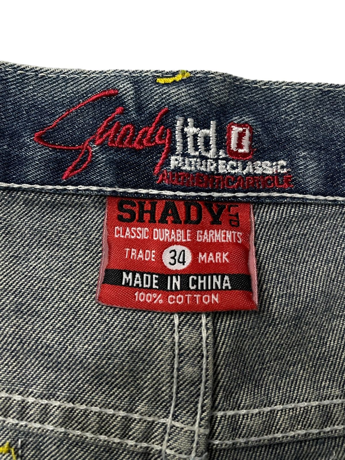 Eminem × JNCO Vintage Eminem Shady Ltd Patched Rap Baggy Massive
