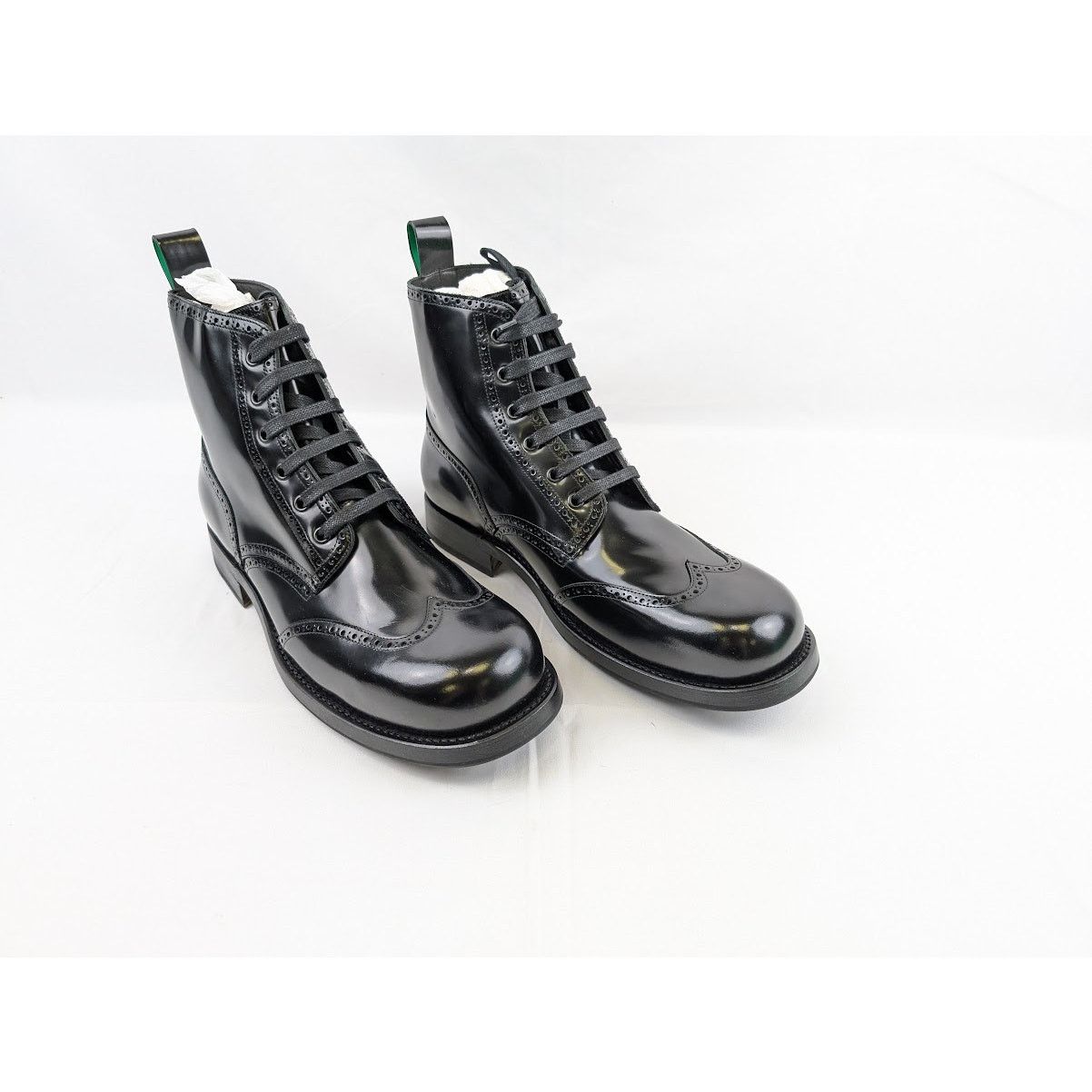 Bottega Veneta o1rshd1 Q:2 / Gloss Vinyl Wardrobe Ankle Boots in Black Size US 11 / EU 44 - 12 Thumbnail