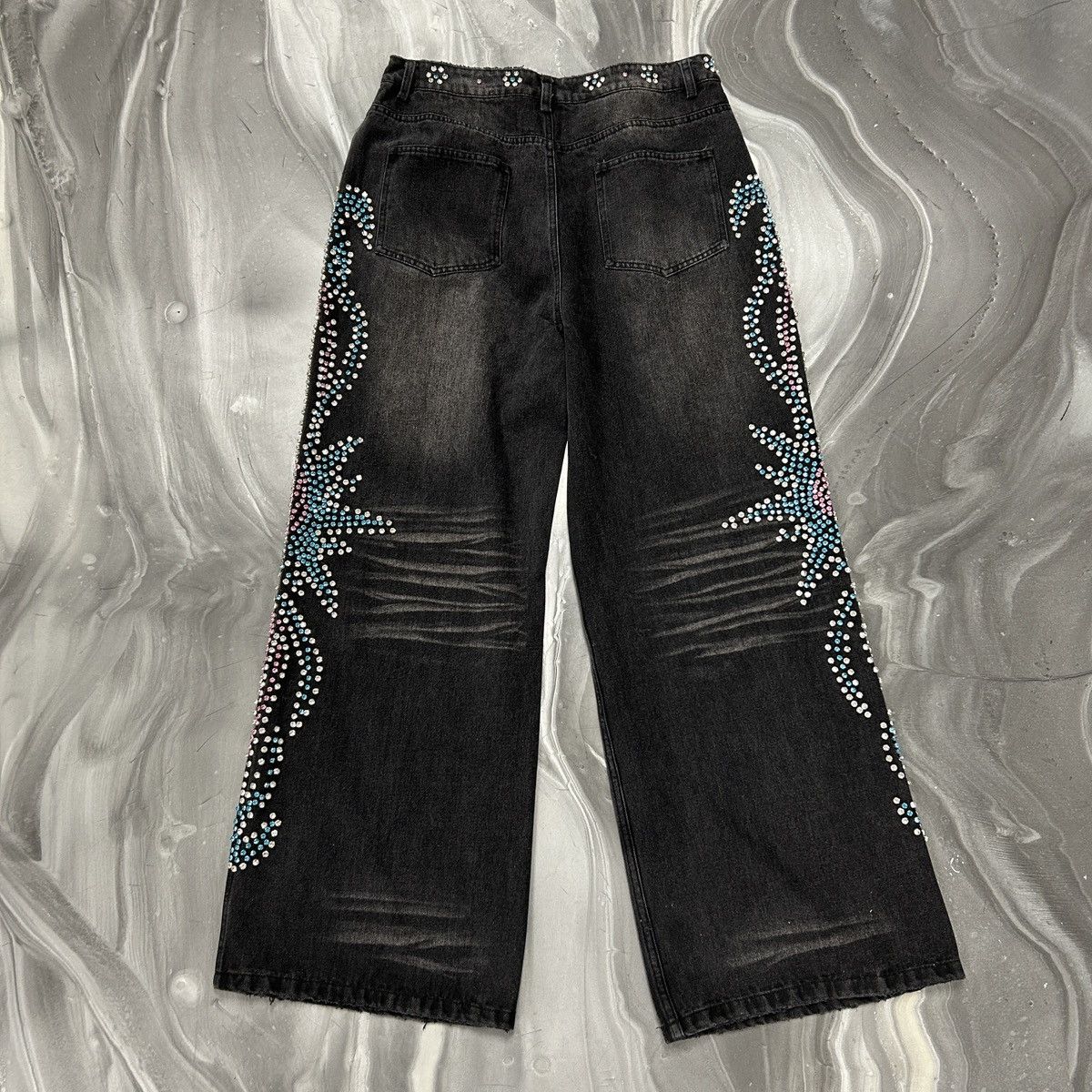 Vale Vale Tsunami Crystal Denim Black Size US 32 / EU 48 - 2 Thumbnail
