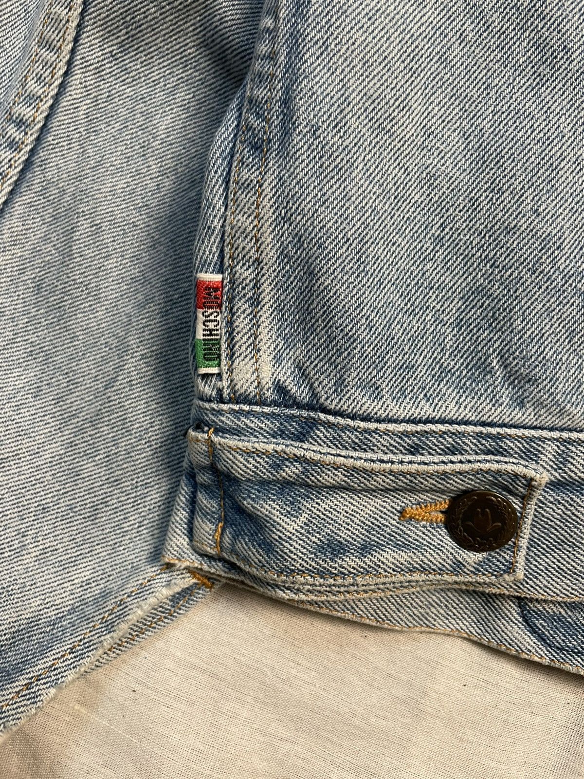 Moschino Moschino Vintage Luxury Denim Jacket Size US L / EU 52-54 / 3 - 6 Thumbnail