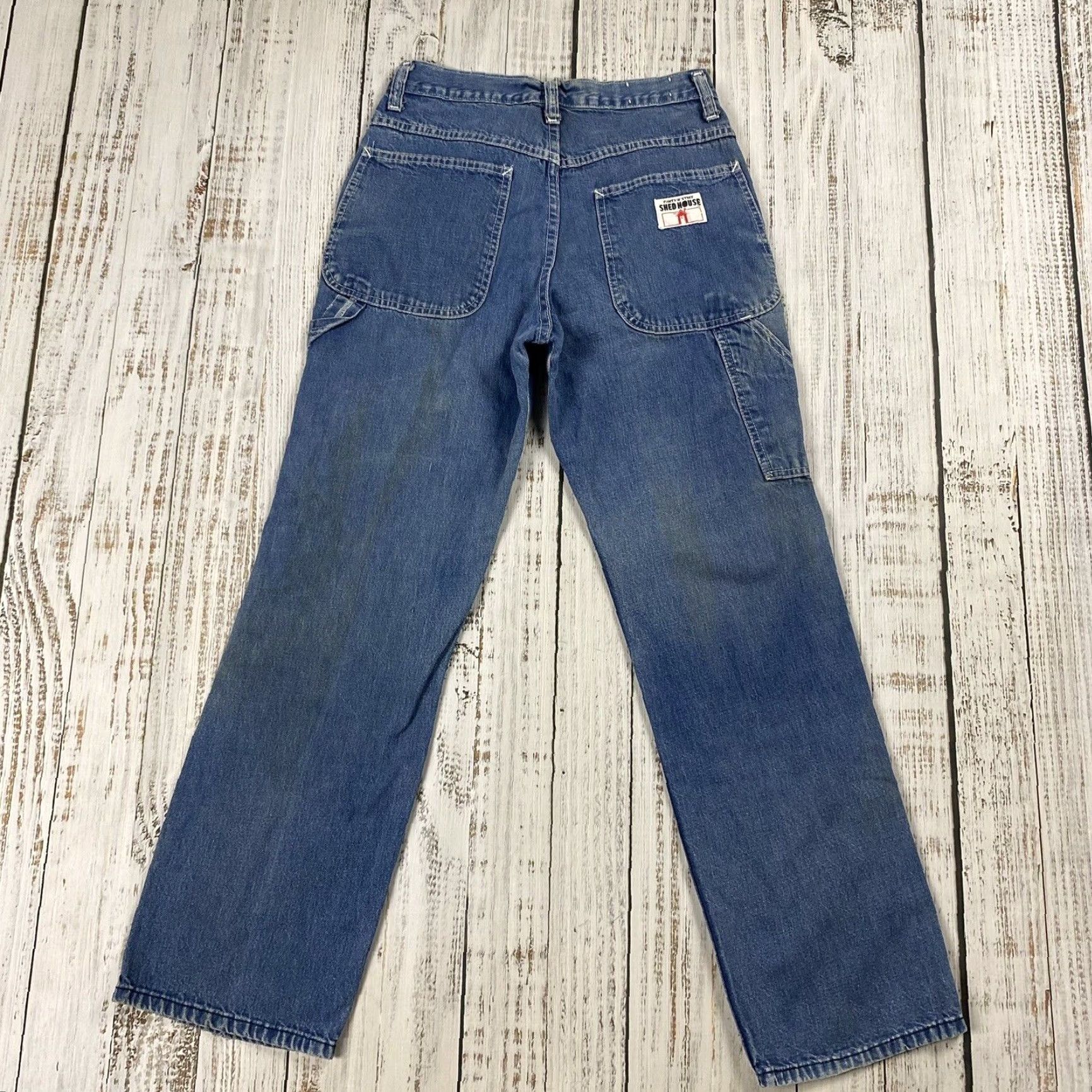 Vintage VINTAGE 70s SHED HOUSE Carpenter Jeans Denim 28x28 Unisex Mid Rise Distressed 80s Size US 28 / EU 44 - 4 Thumbnail