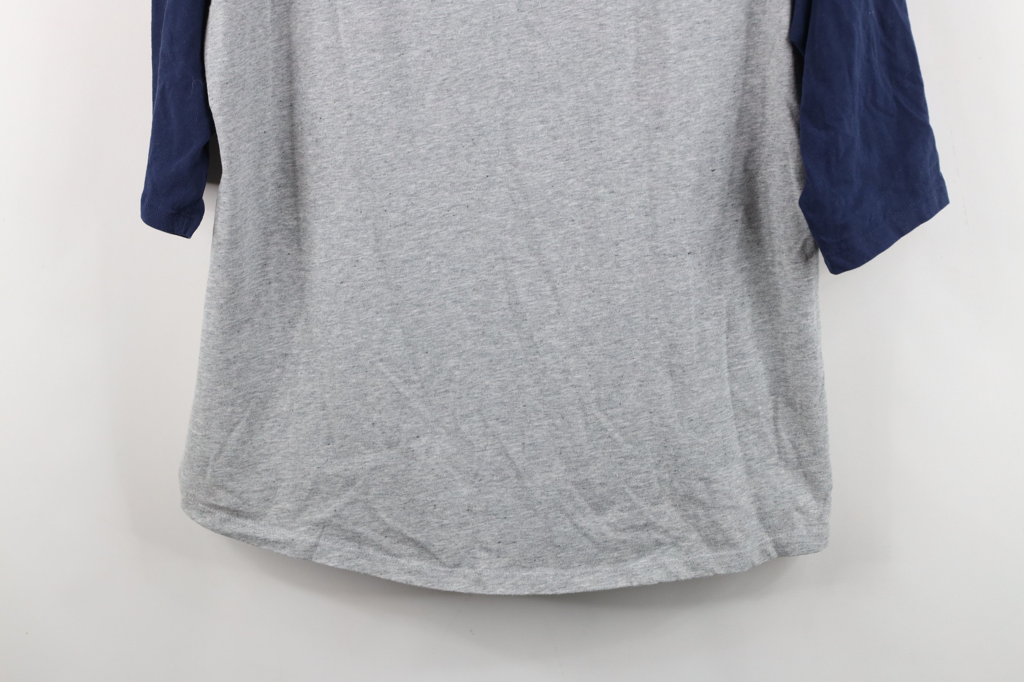 Nike Vintage Y2K Nike Swoosh Baseball Raglan T-Shirt Gray Blue Size US XL / EU 56 / 4 - 3 Thumbnail