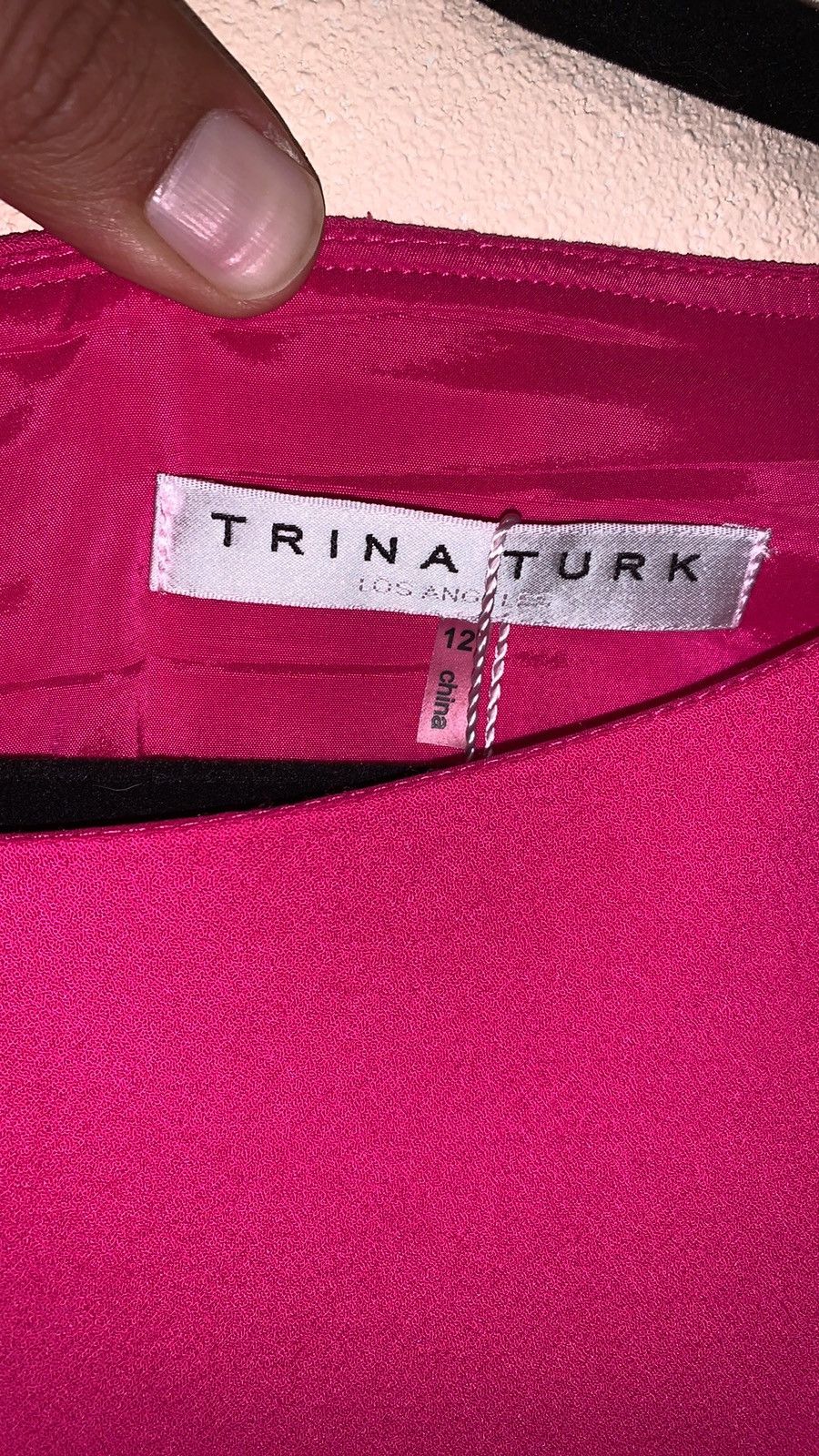 Trina Turk TRINA TURK NWT LAVALIERE DRESS HOT PINK SIZE 12 Pink Dress Size XL / US 12-14 / IT 48-50 - 3 Thumbnail