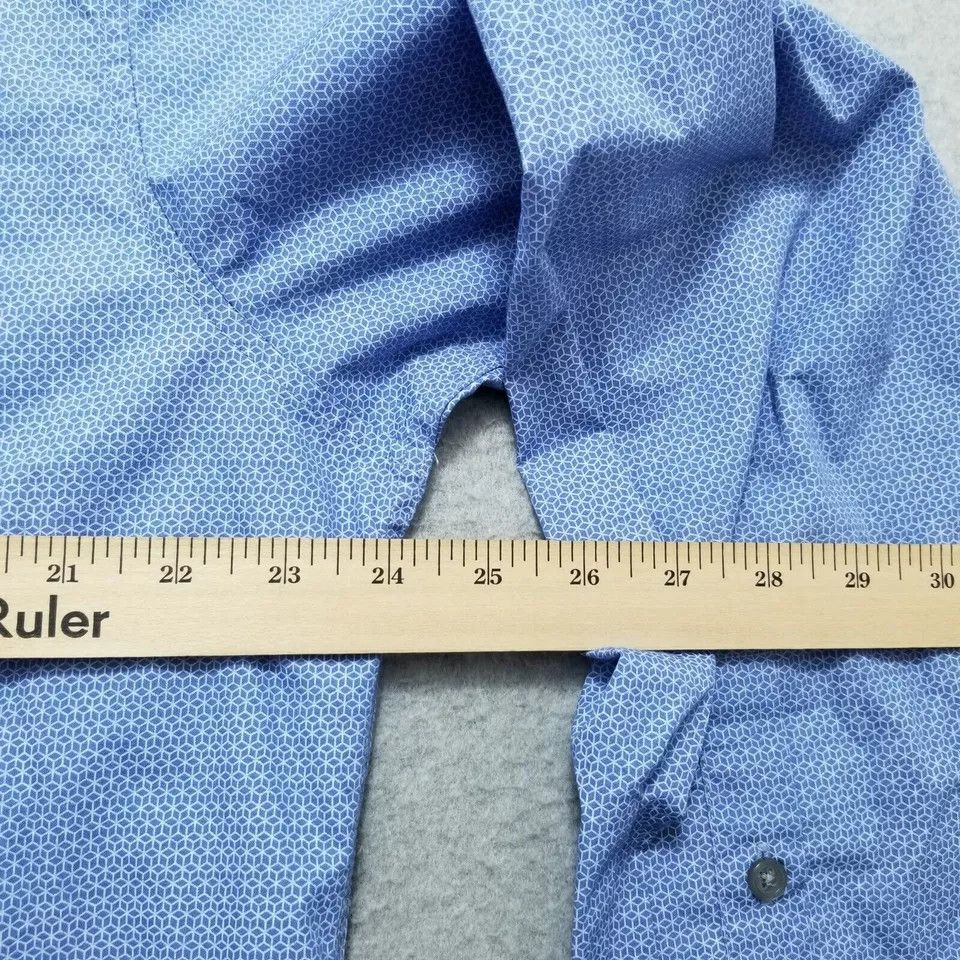 Alfani Alfani Shirt Mens Large Casual Button Up Long Sleeve Pocket Size US L / EU 52-54 / 3 - 10 Thumbnail