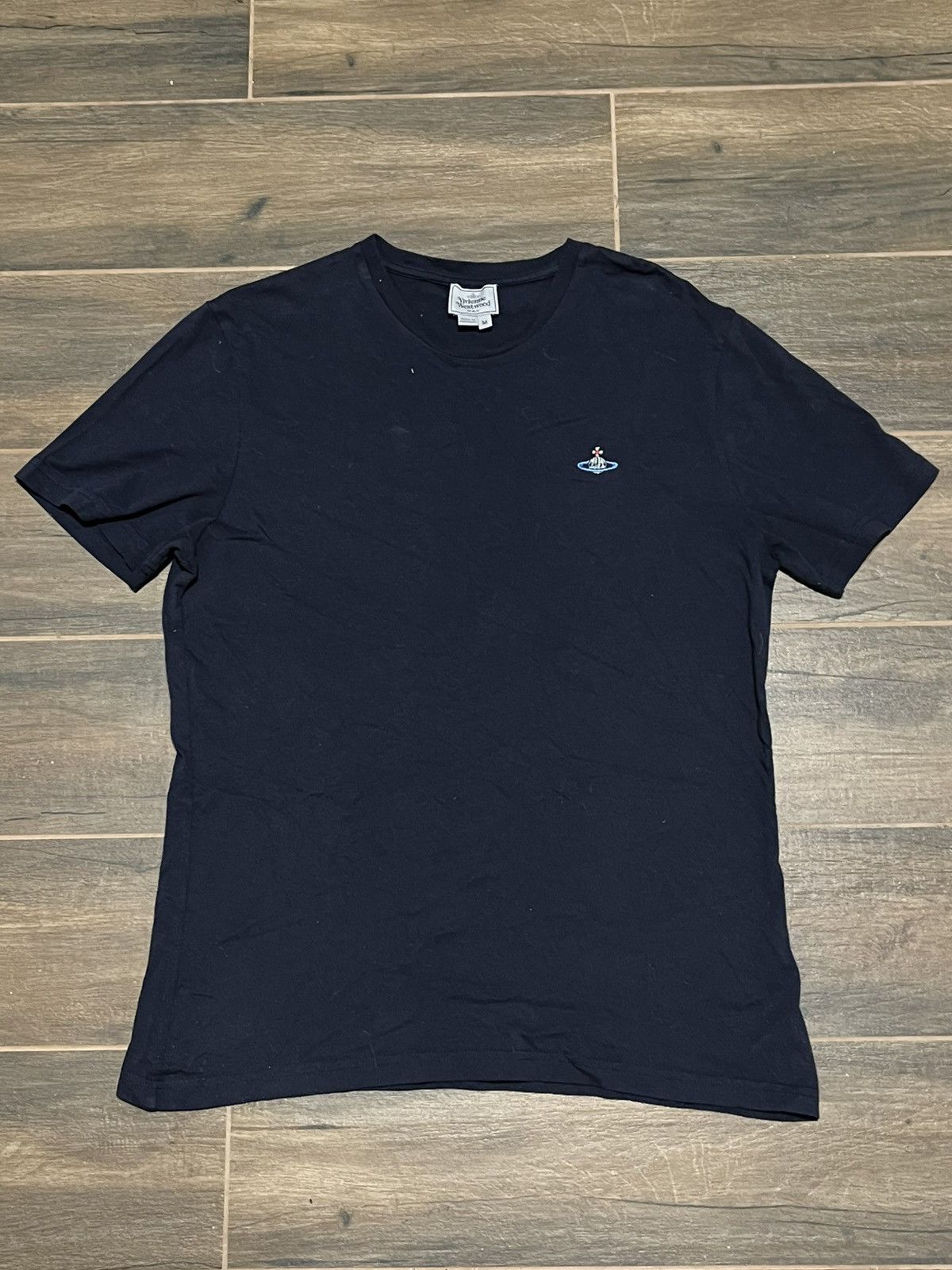 Vintage × Vivienne Westwood Vivienne Westwood Classic Orb Logo Tee Navy Basic Size US M / EU 48-50 / 2 - 1 Thumbnail