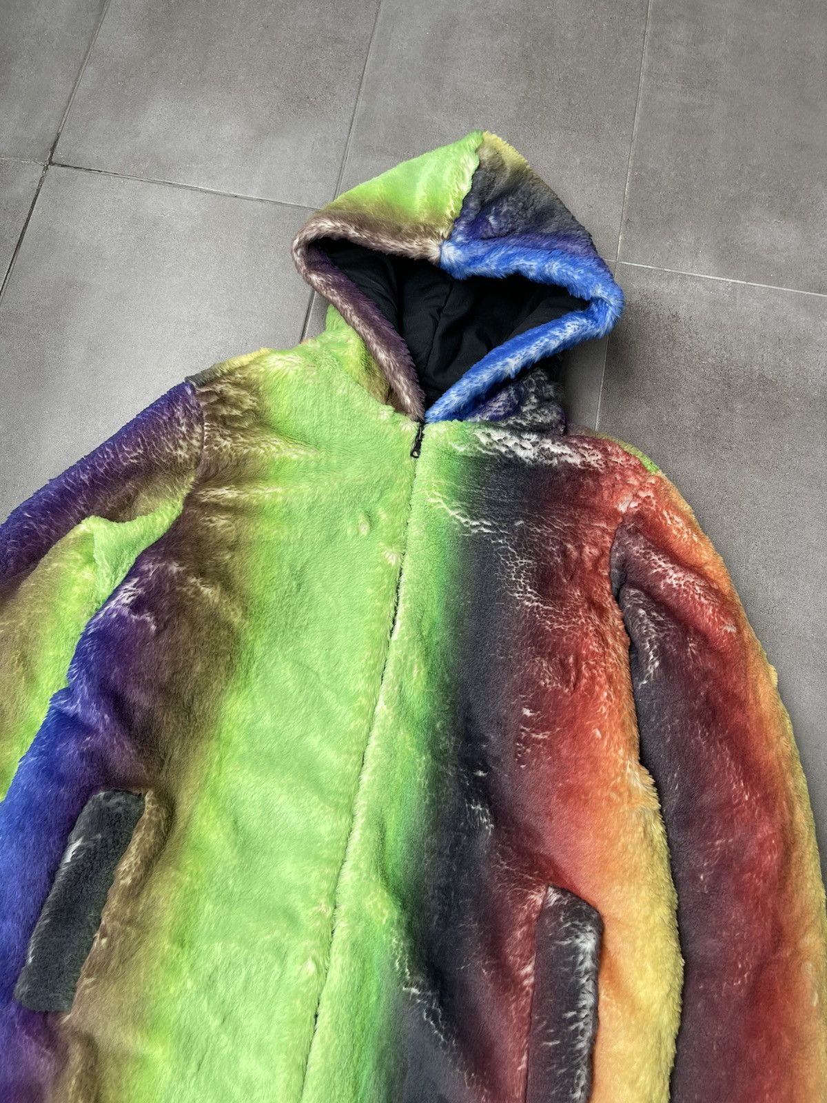 Other UK !DS! SS23 AGR Gradient Faux Fur Jacket Size US M / EU 48-50 / 2 - 10 Thumbnail