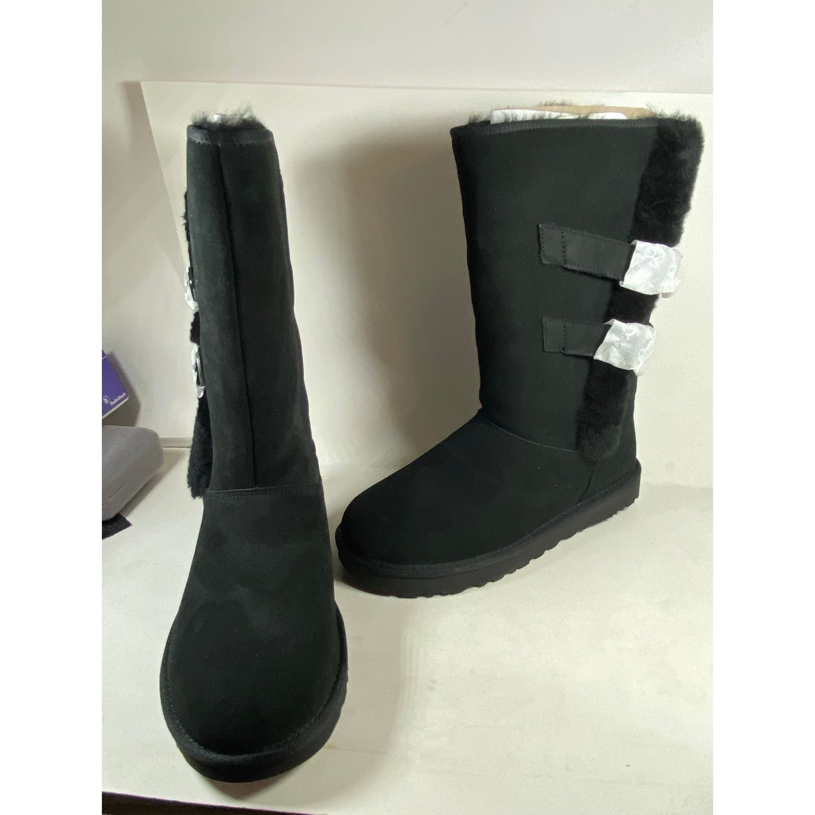 Ugg UGG Aletheia Leather Black Boots BRAND NEW Women's 9 Size US 9 / IT 39 - 10 Thumbnail